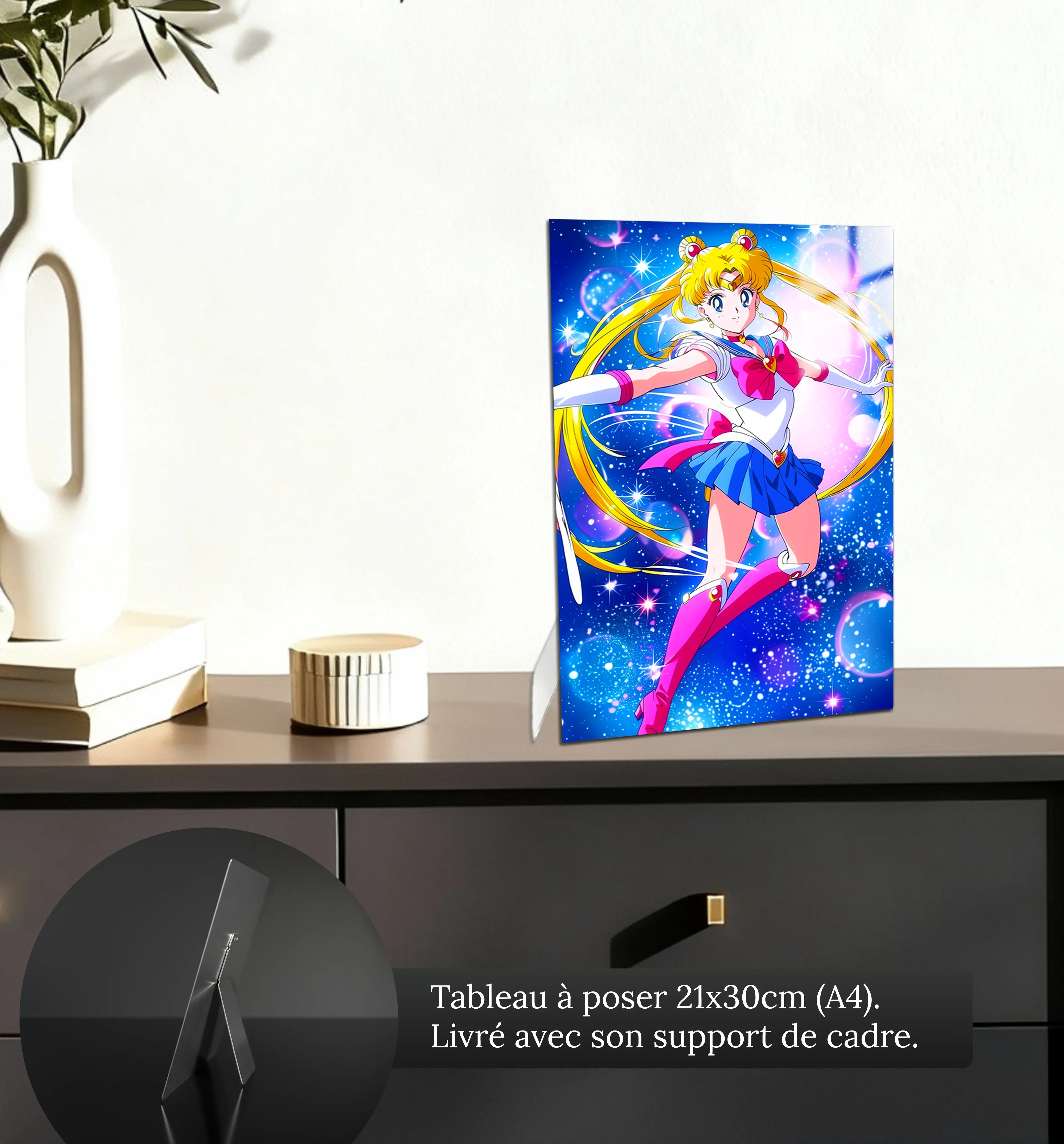 Tableau-sailor-moon-galaxie-petit-format-a-poser-sur-meuble | DreamWay