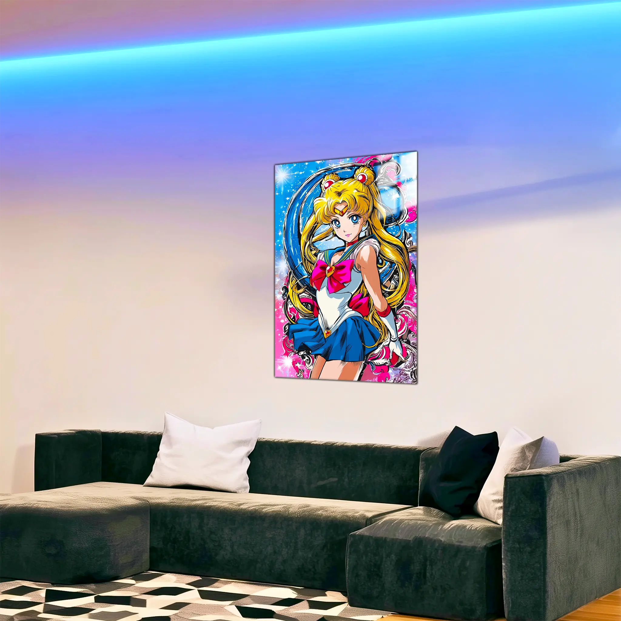 Tableau-sailor-moon-portrait-dans-le-salon | DreamWay