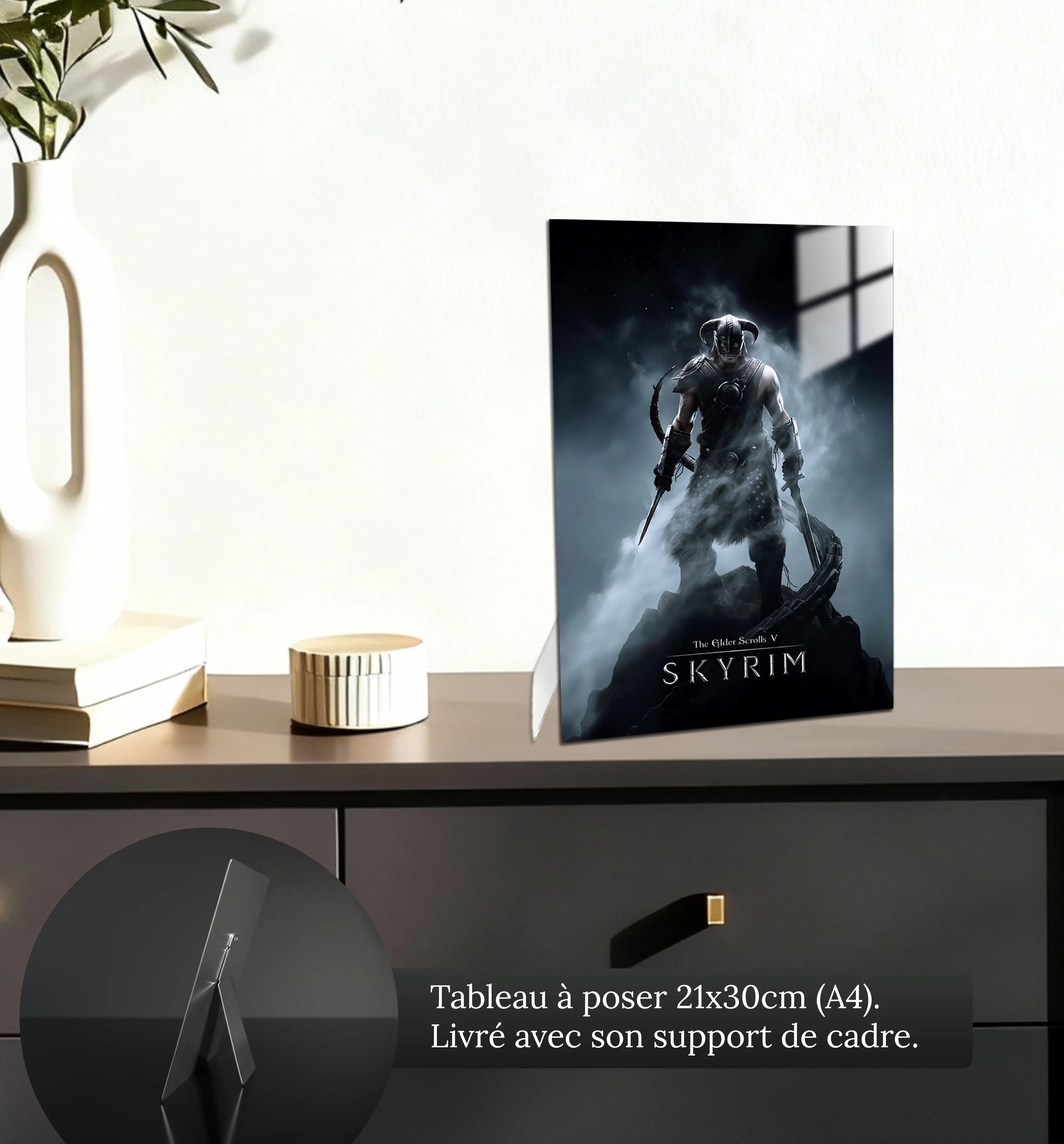 Tableau-skyrim-affiche-petit-format-a-poser-sur-meuble | DreamWay