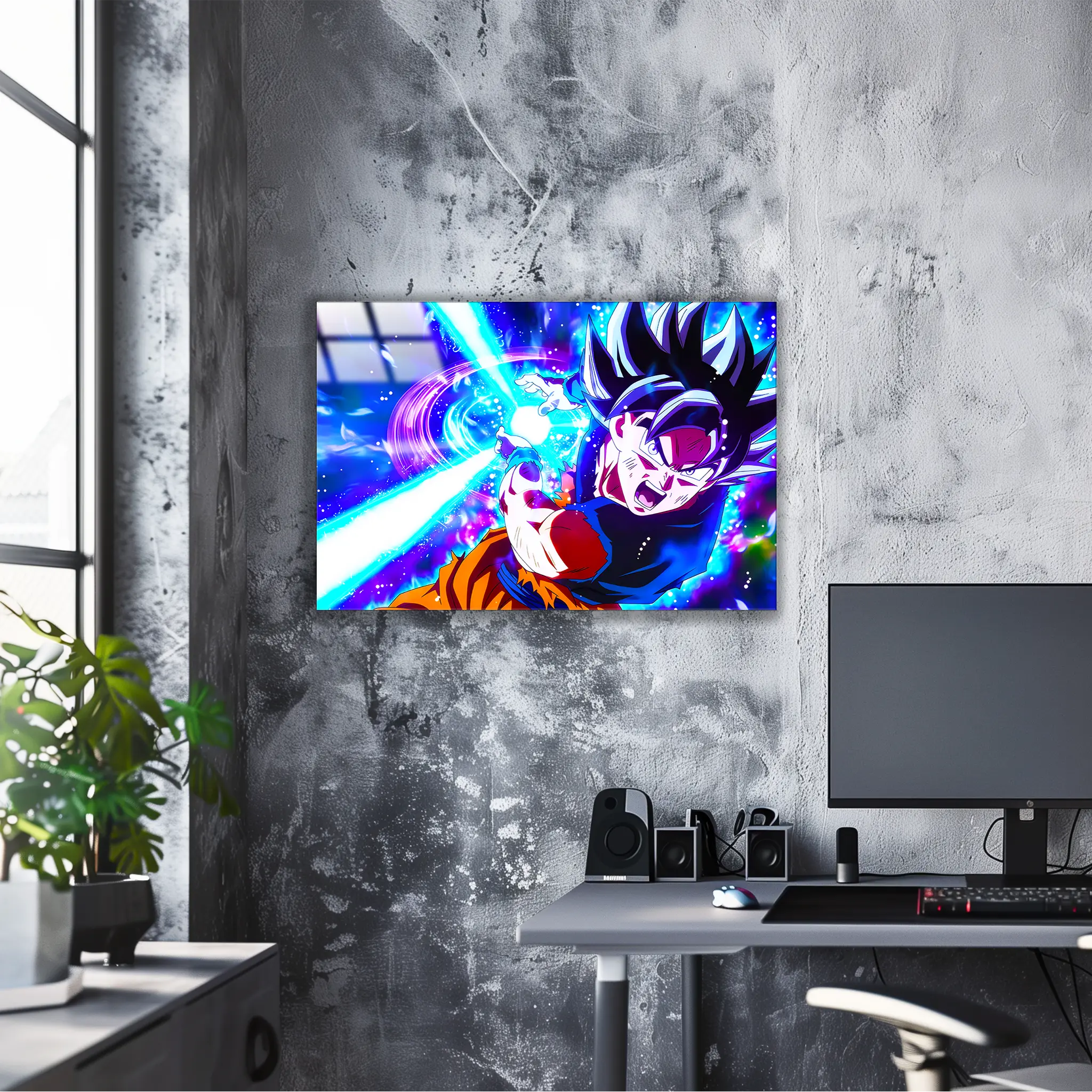 Tableau Son Goku Attaque Kameha