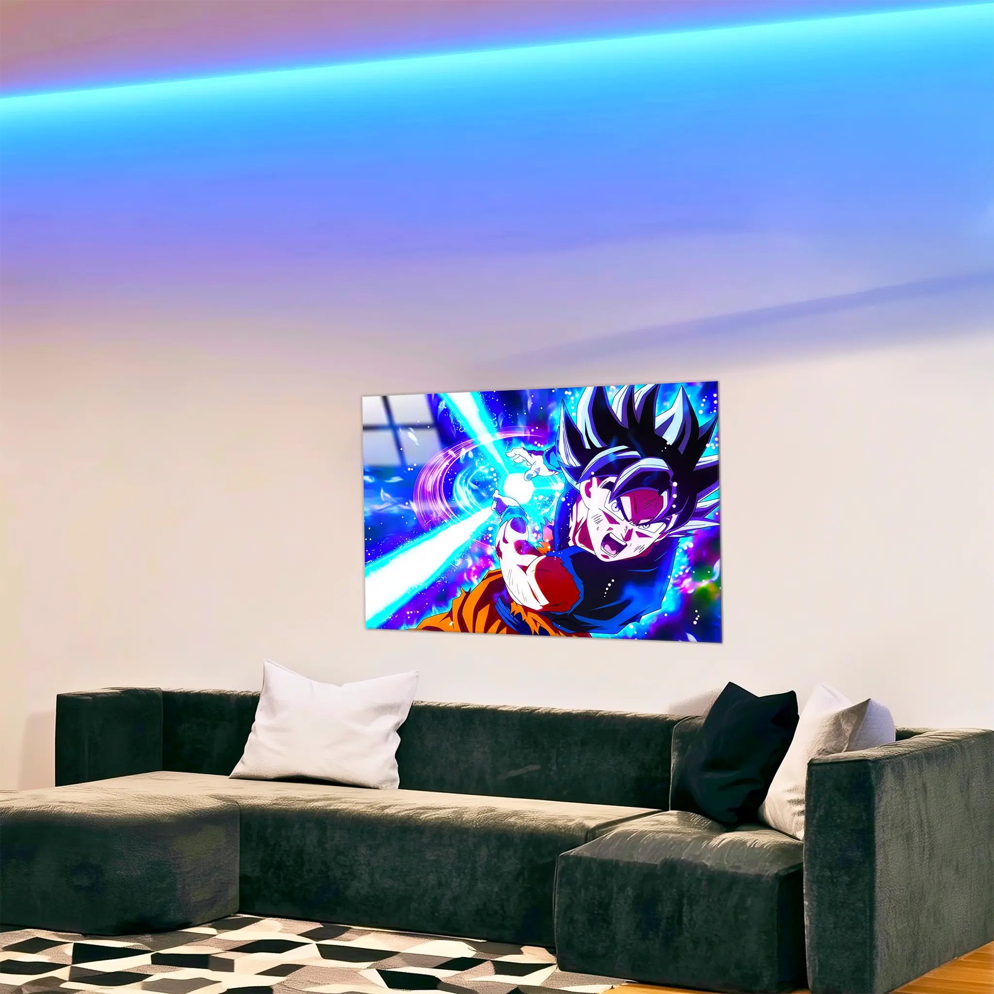 Tableau-son-goku-attaque-kameha-dans-le-salon | DreamWay