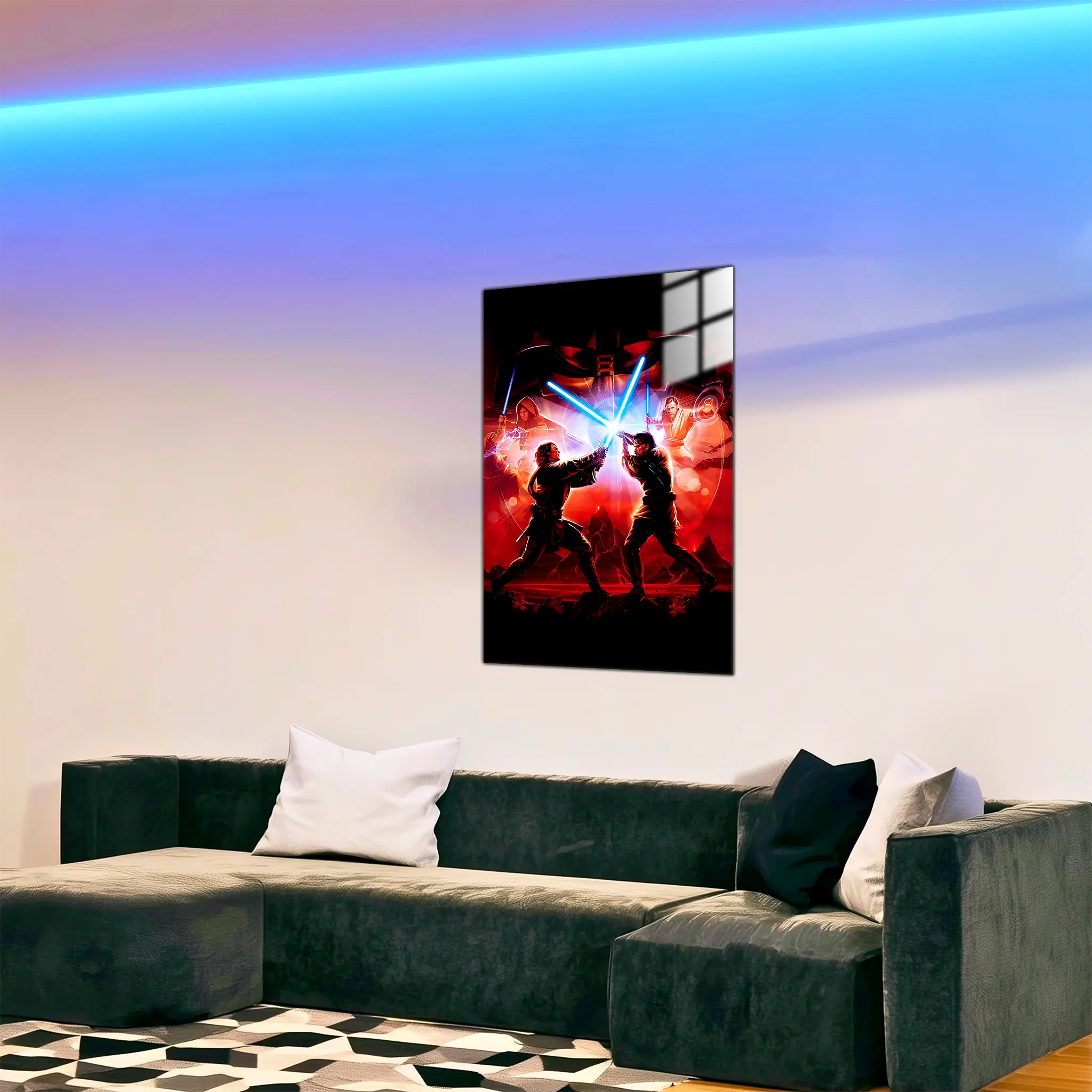 Tableau-star-wars-combat-jedi-dans-le-salon | DreamWay