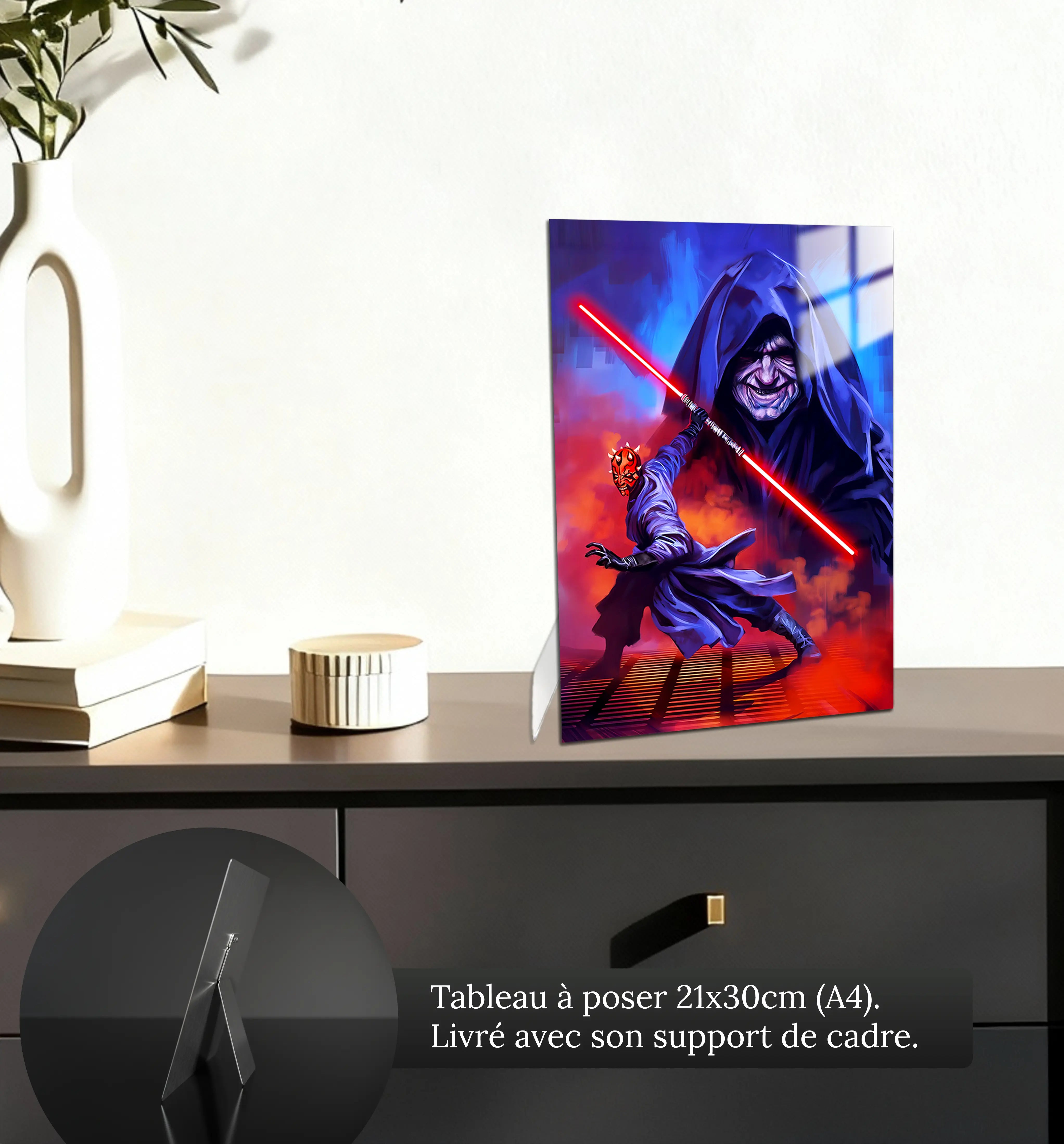 Tableau-star-wars-dark-maul-petit-format-a-poser-sur-meuble | DreamWay