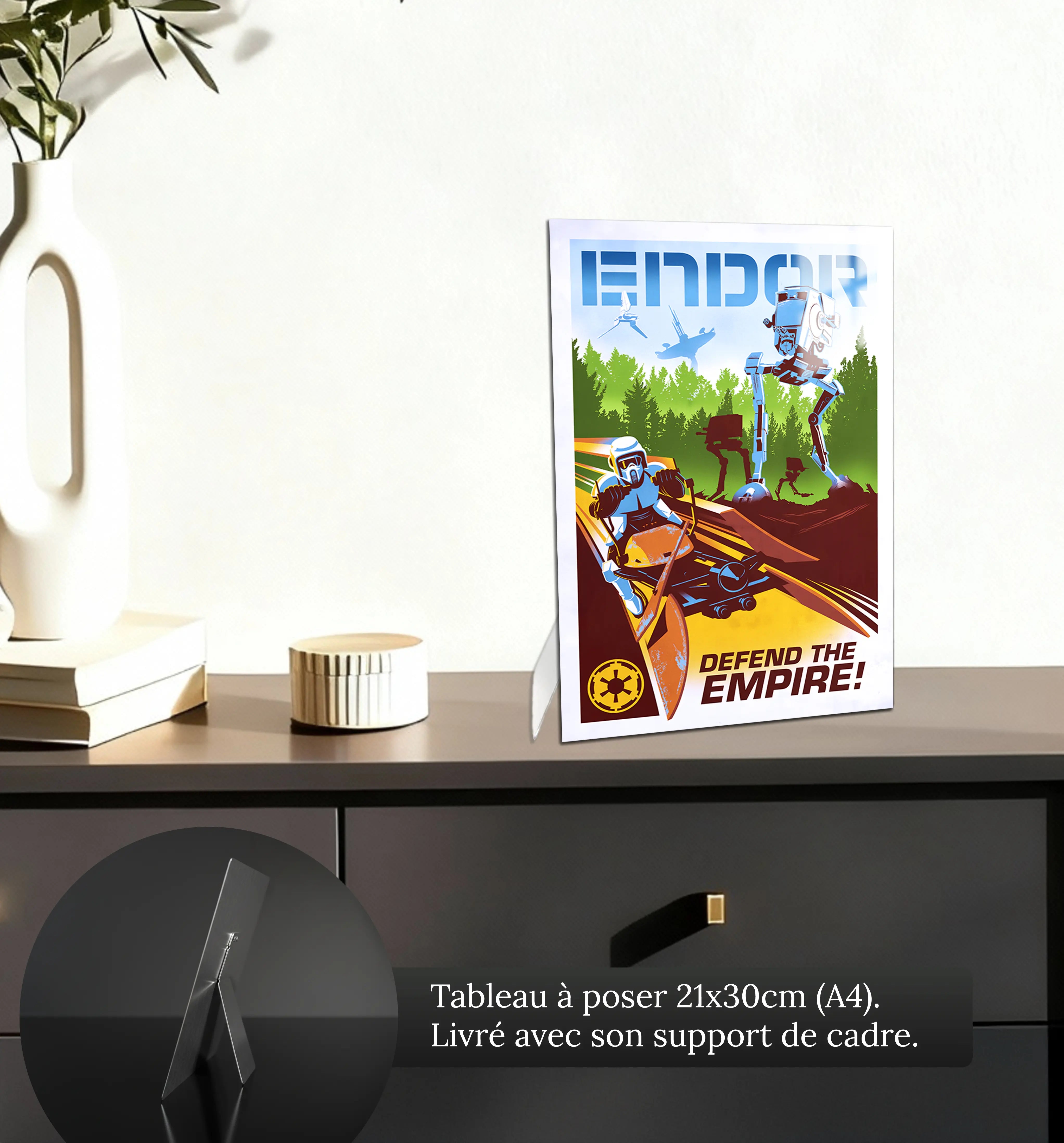 Tableau-star-wars-endor-affiche-petit-format-a-poser-sur-meuble | DreamWay