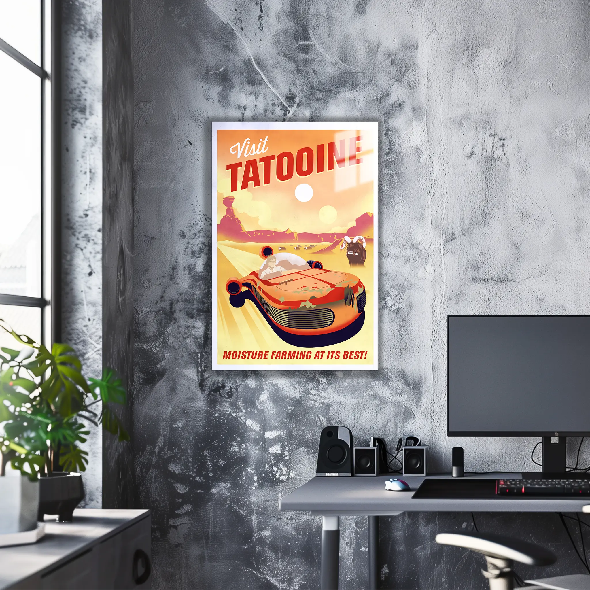 Tableau-star-wars-tatooine-affiche | DreamWay
