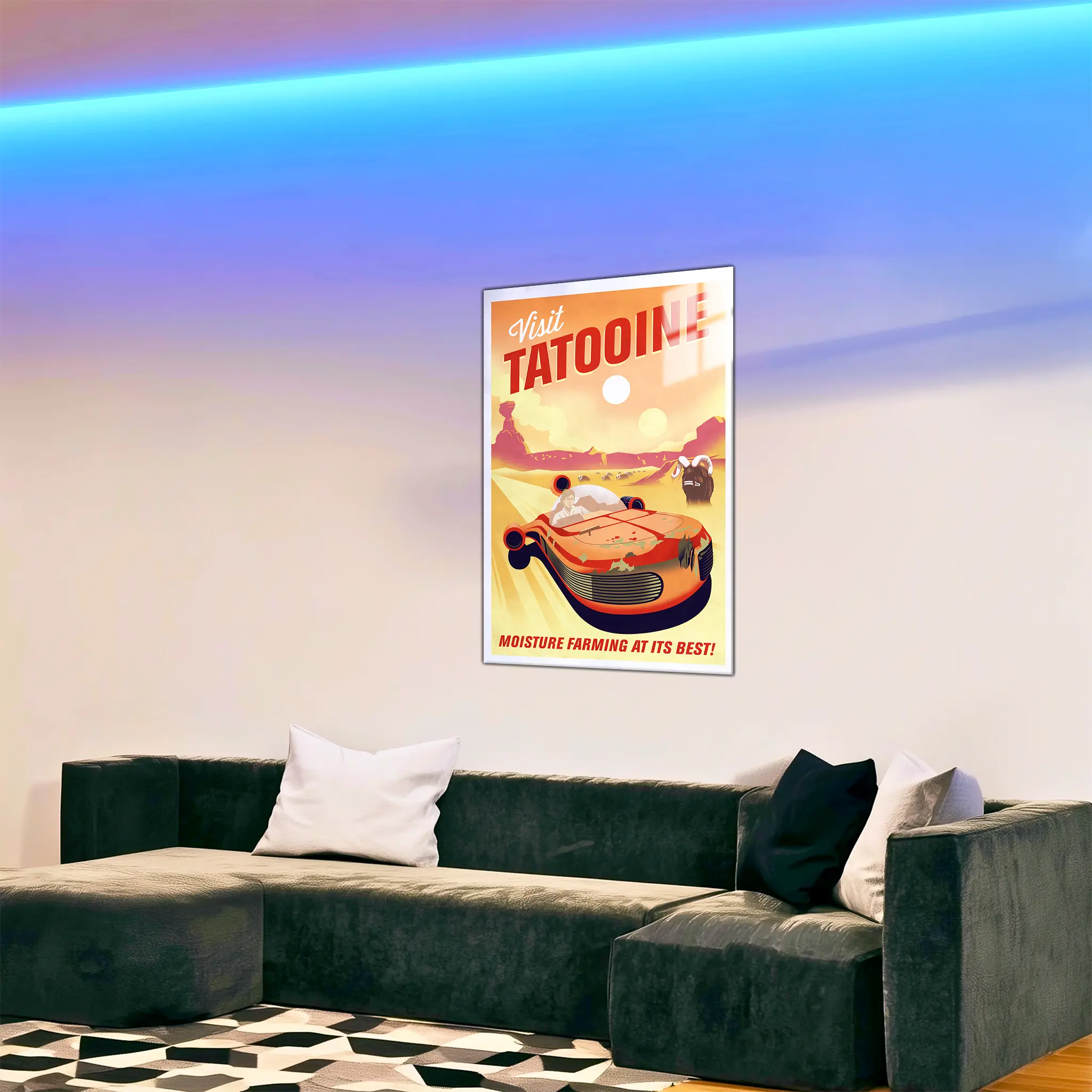 Tableau-star-wars-tatooine-affiche-dans-le-salon | DreamWay