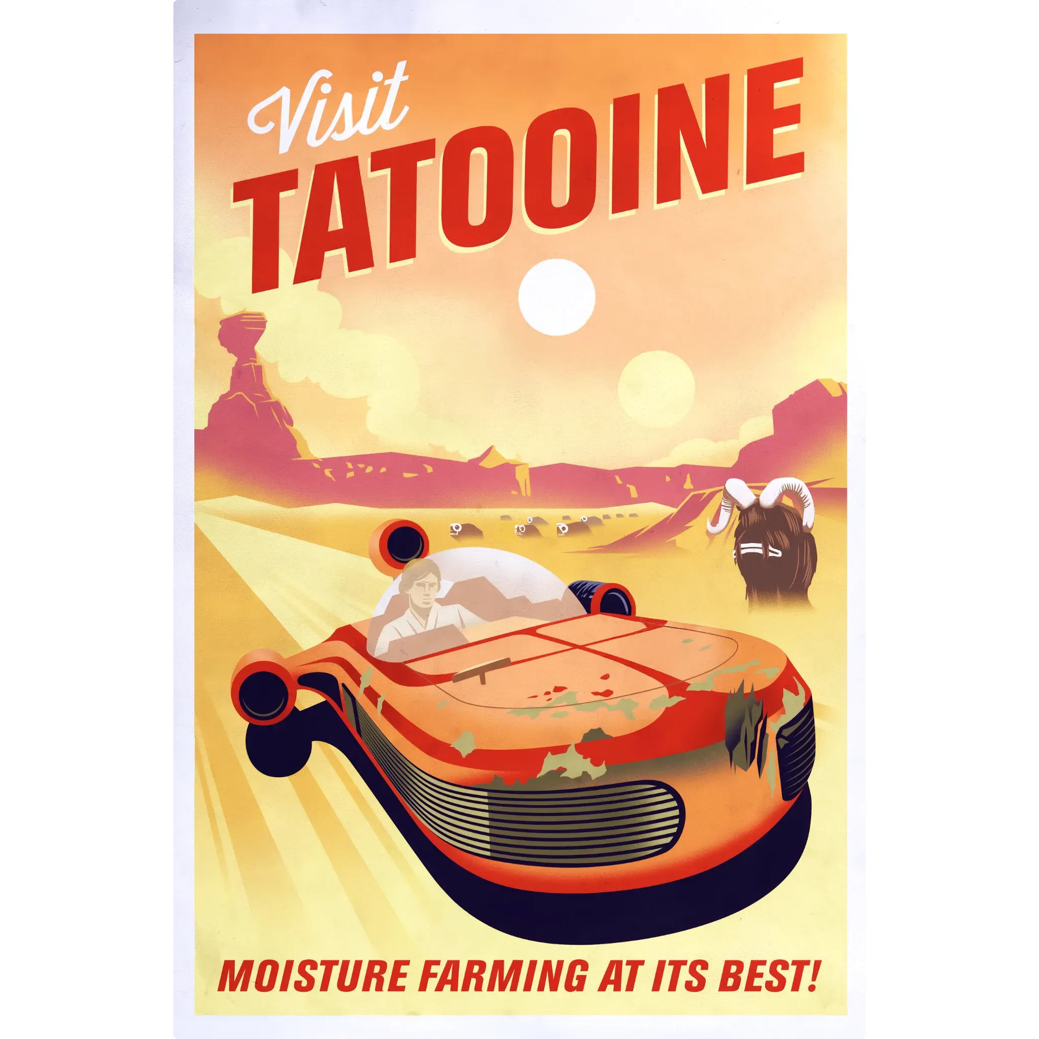 Tableau Tatooine Affiche