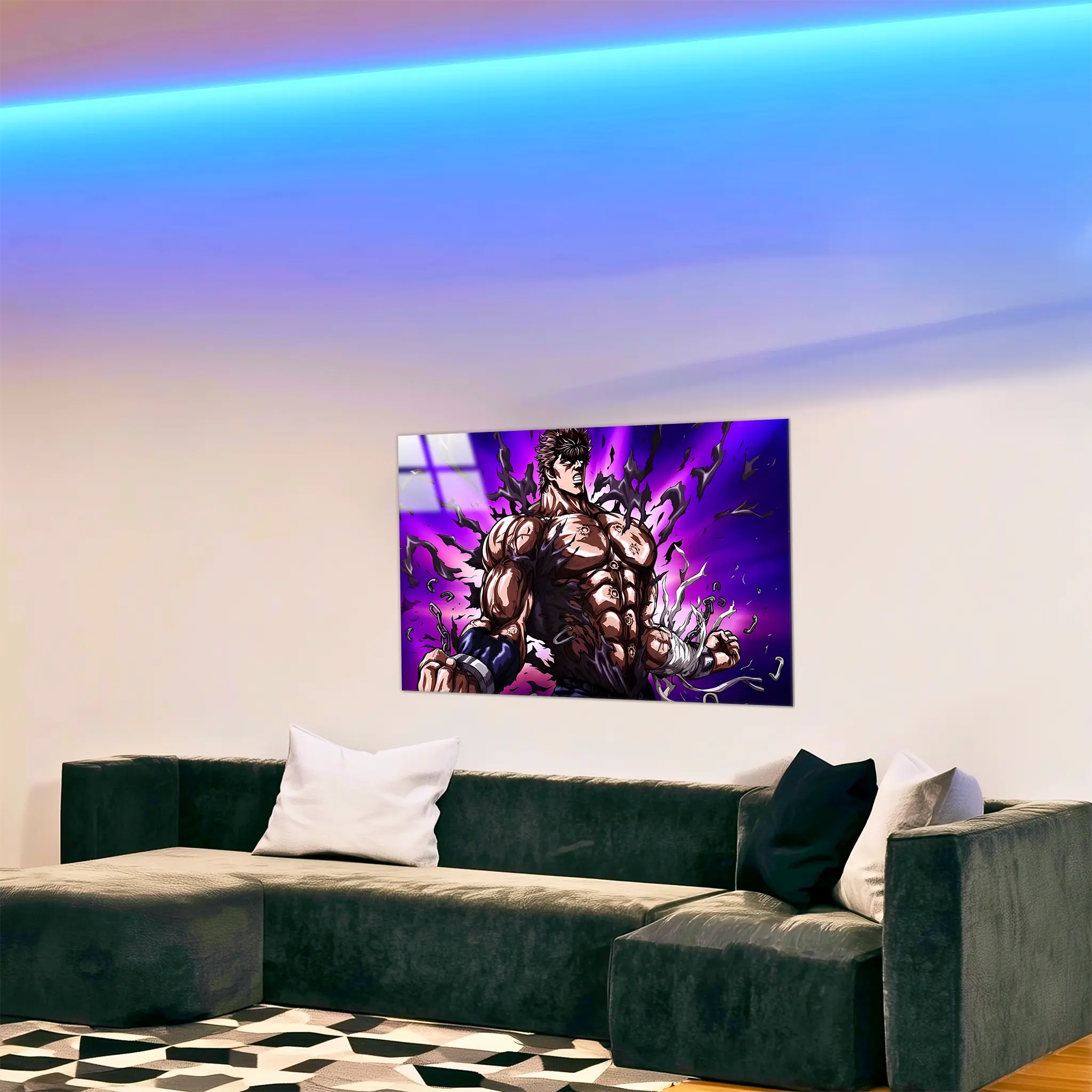 Tableau-transformation-ken-le-survivant-dans-le-salon | DreamWay