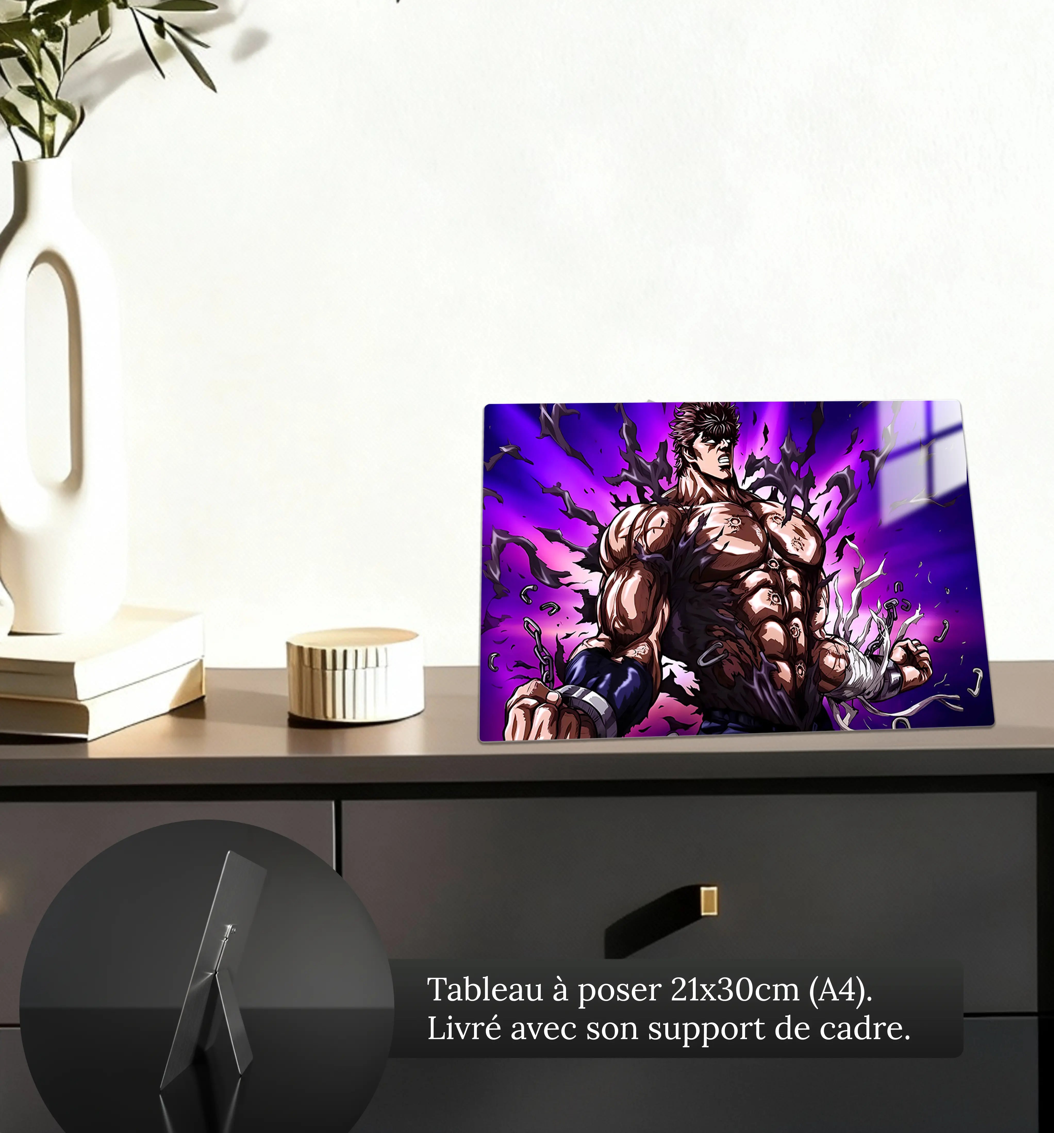 Tableau-transformation-ken-le-survivant-petit-format-a-poser-sur-meuble | DreamWay