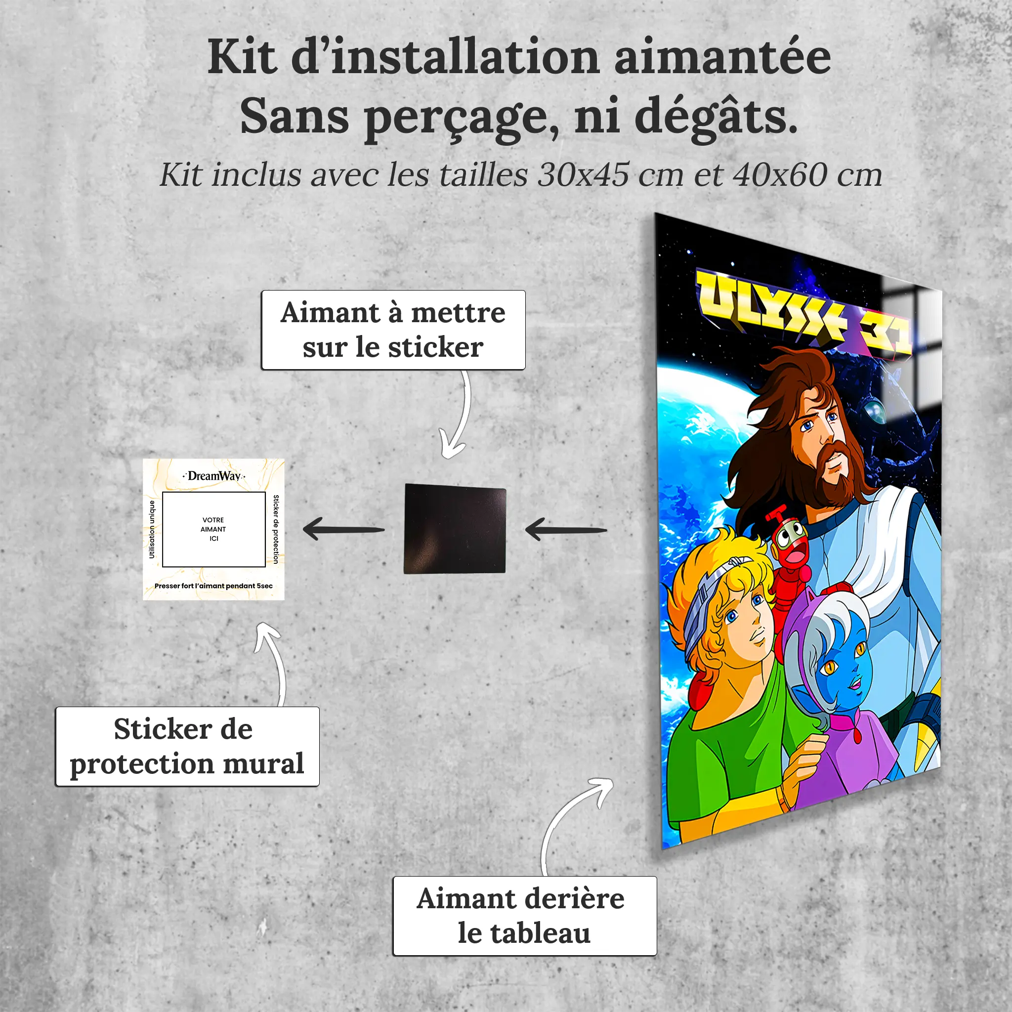 Tableau-ulysse-31-avec-installation-aimantee | DreamWay