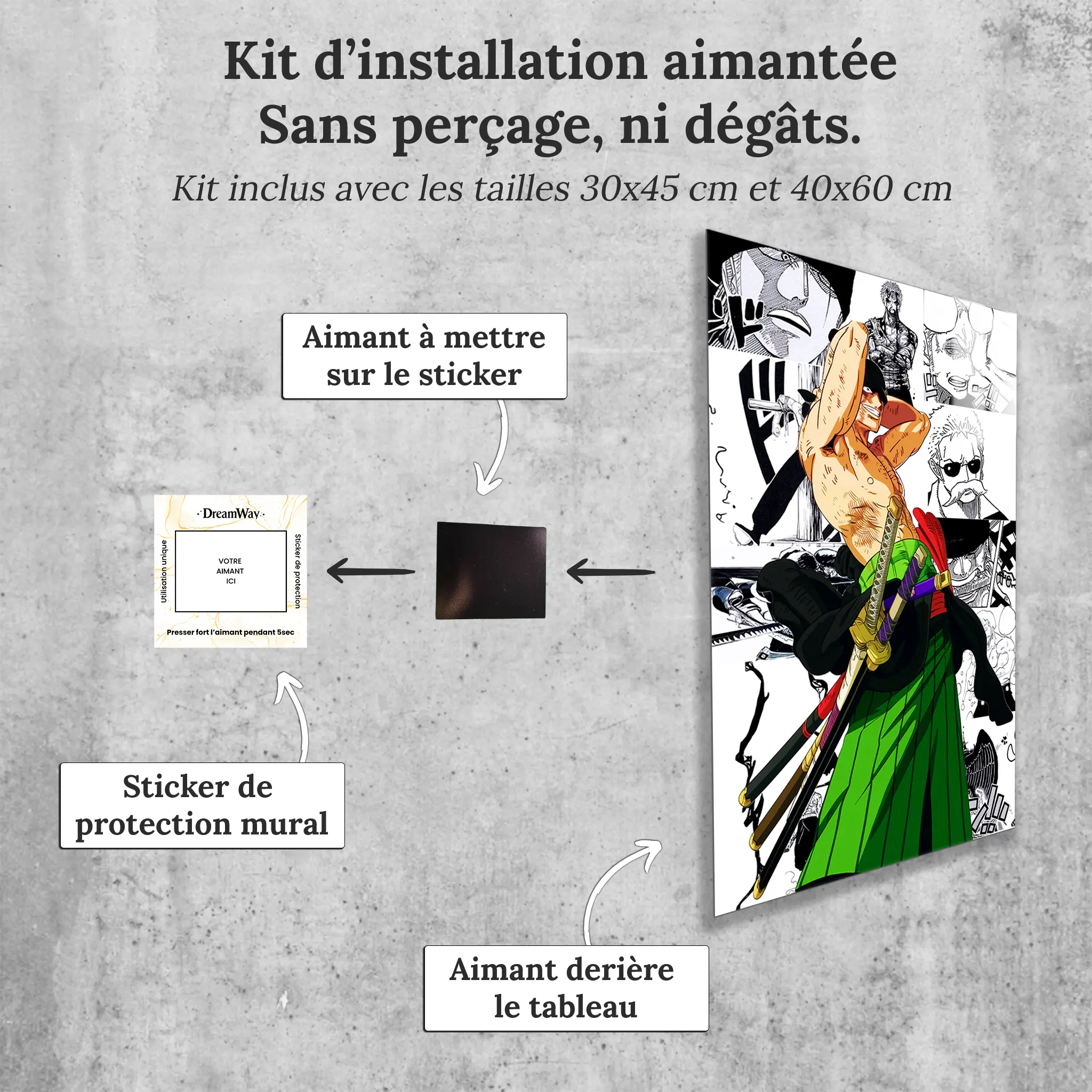 Tableau-zoro-bd-avec-installation-aimantee | DreamWay