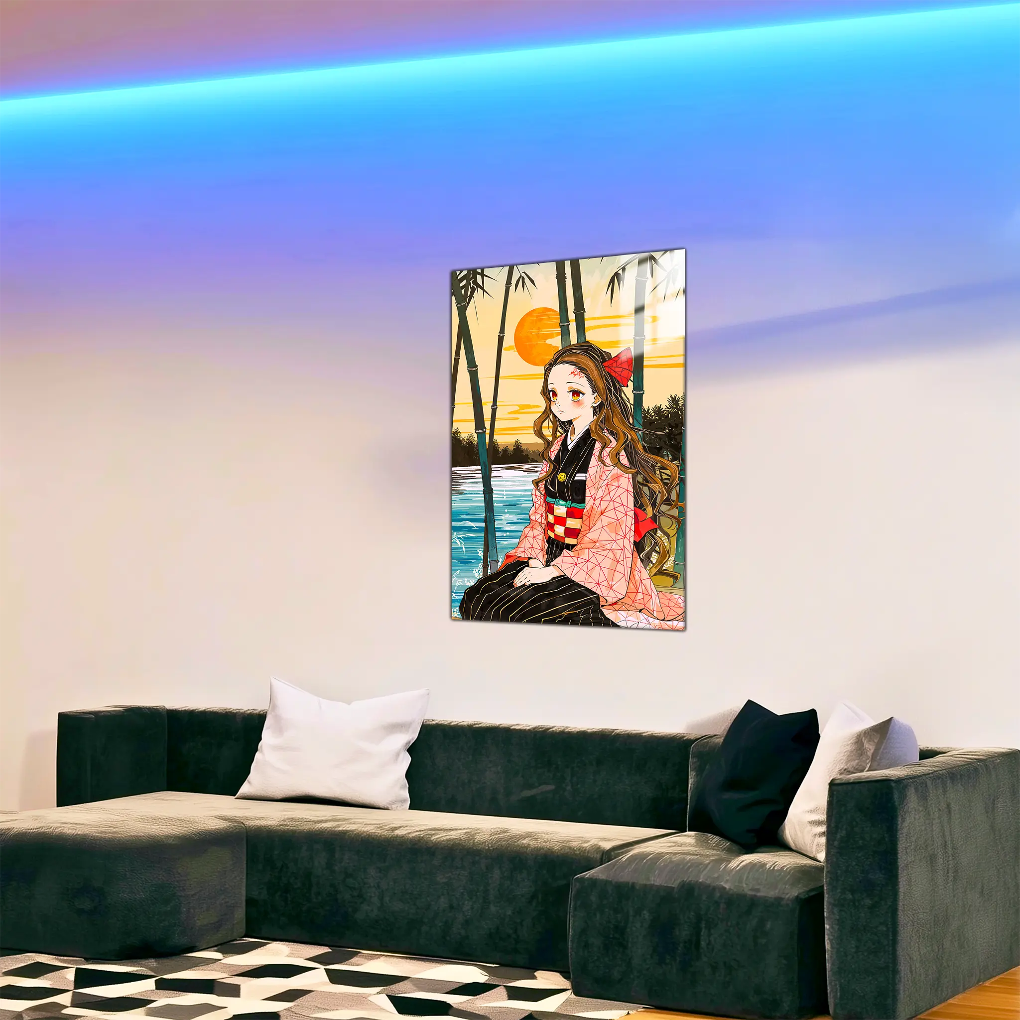TableauJaponaisMangaNezuko-dans-le-salon | DreamWay