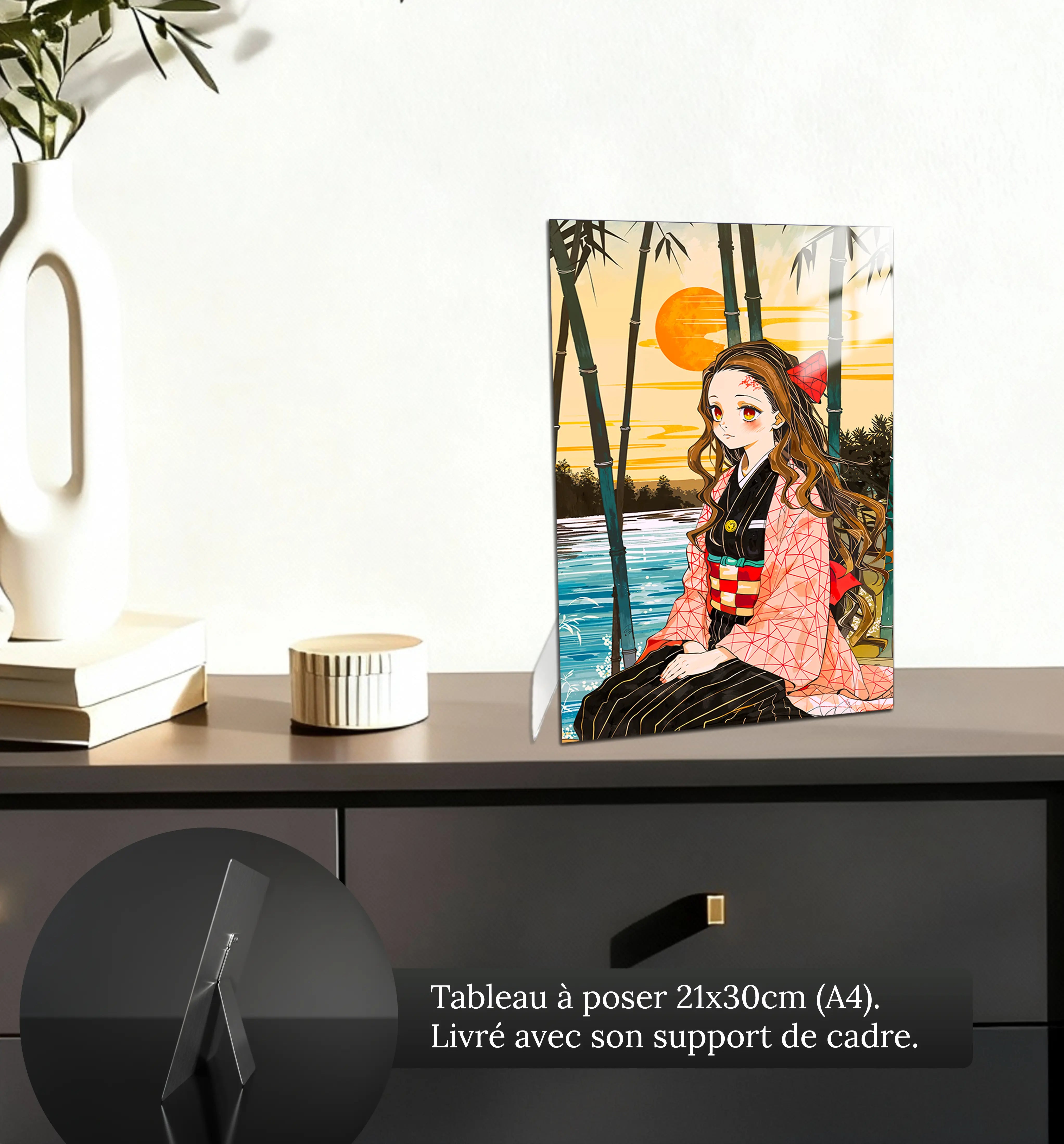 TableauJaponaisMangaNezuko-petit-format-a-poser-sur-meuble | DreamWay
