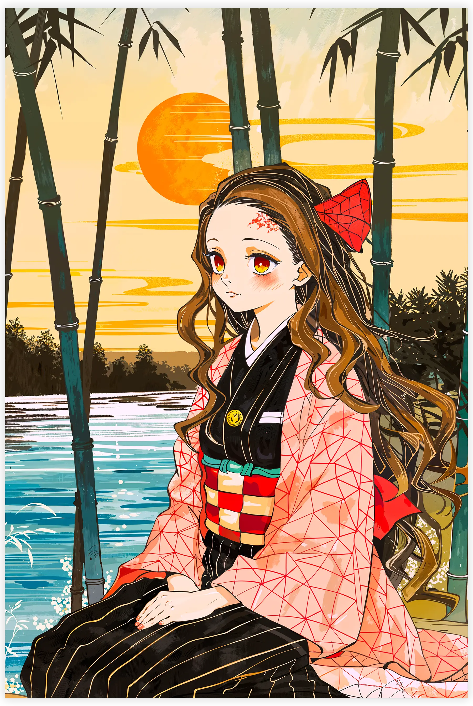 TableauJaponaisMangaNezuko | DreamWay