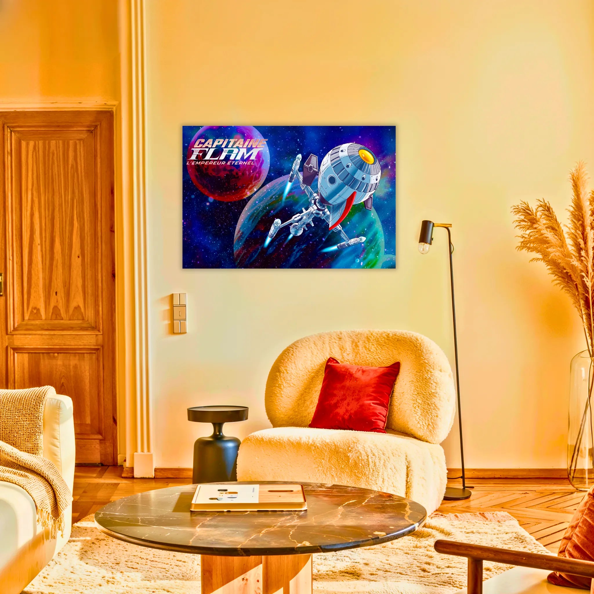 Tableaux-vaisseau-capitaine-flam-paysage-au-salon | DreamWay