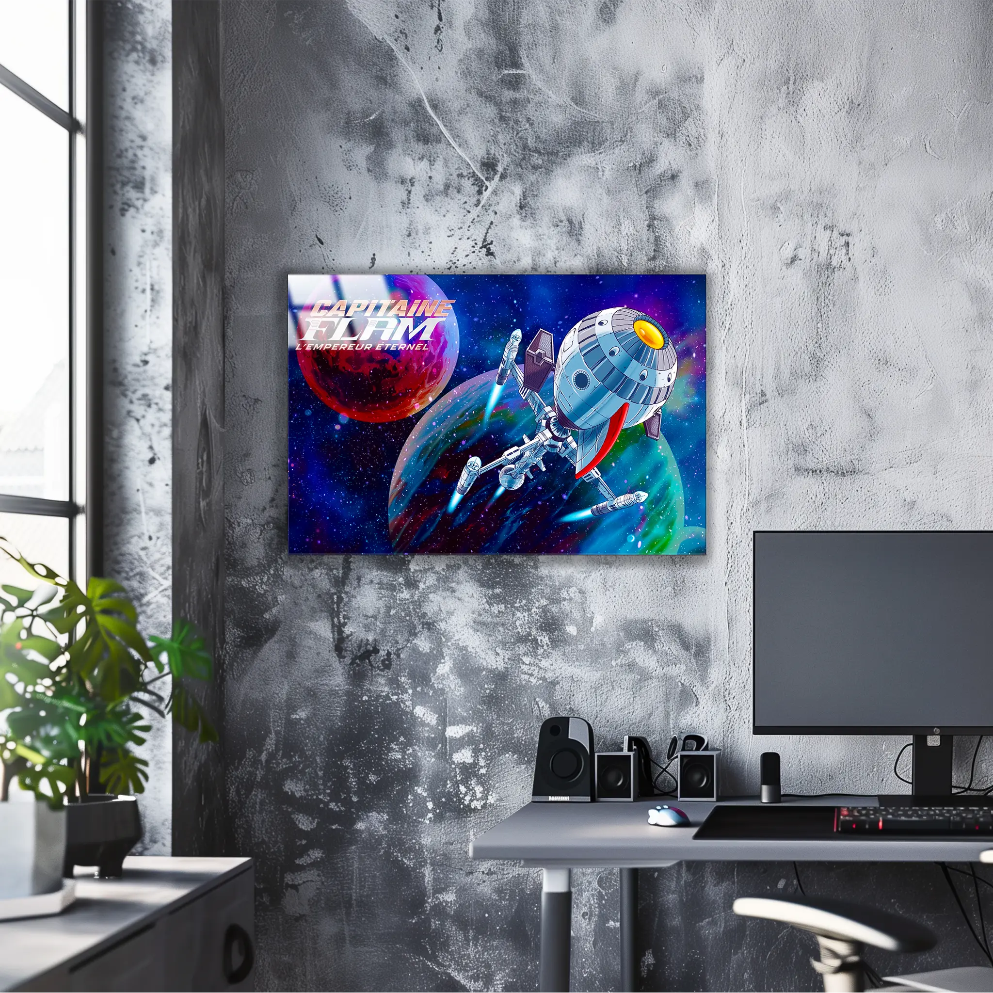 Tableaux-vaisseau-capitaine-flam-paysage | DreamWay