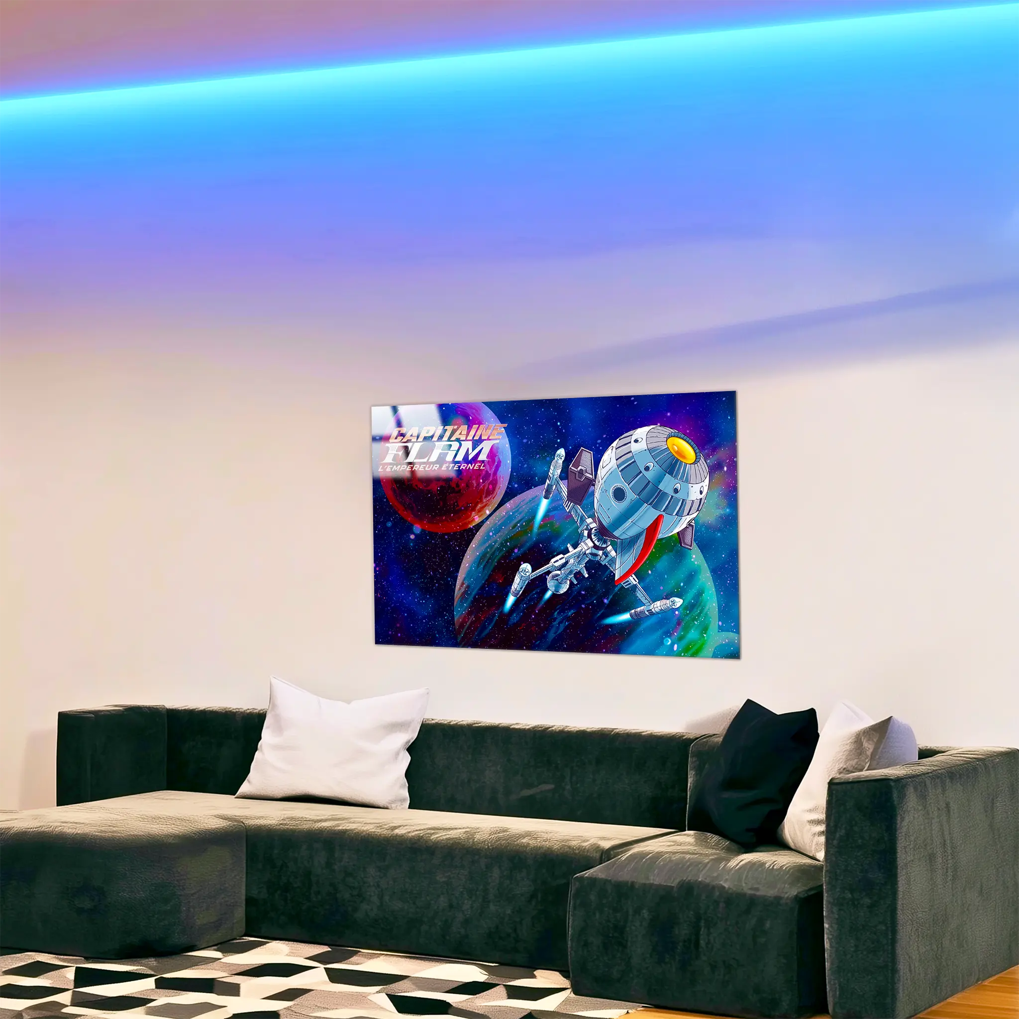 Tableaux-vaisseau-capitaine-flam-paysage-dans-le-salon | DreamWay