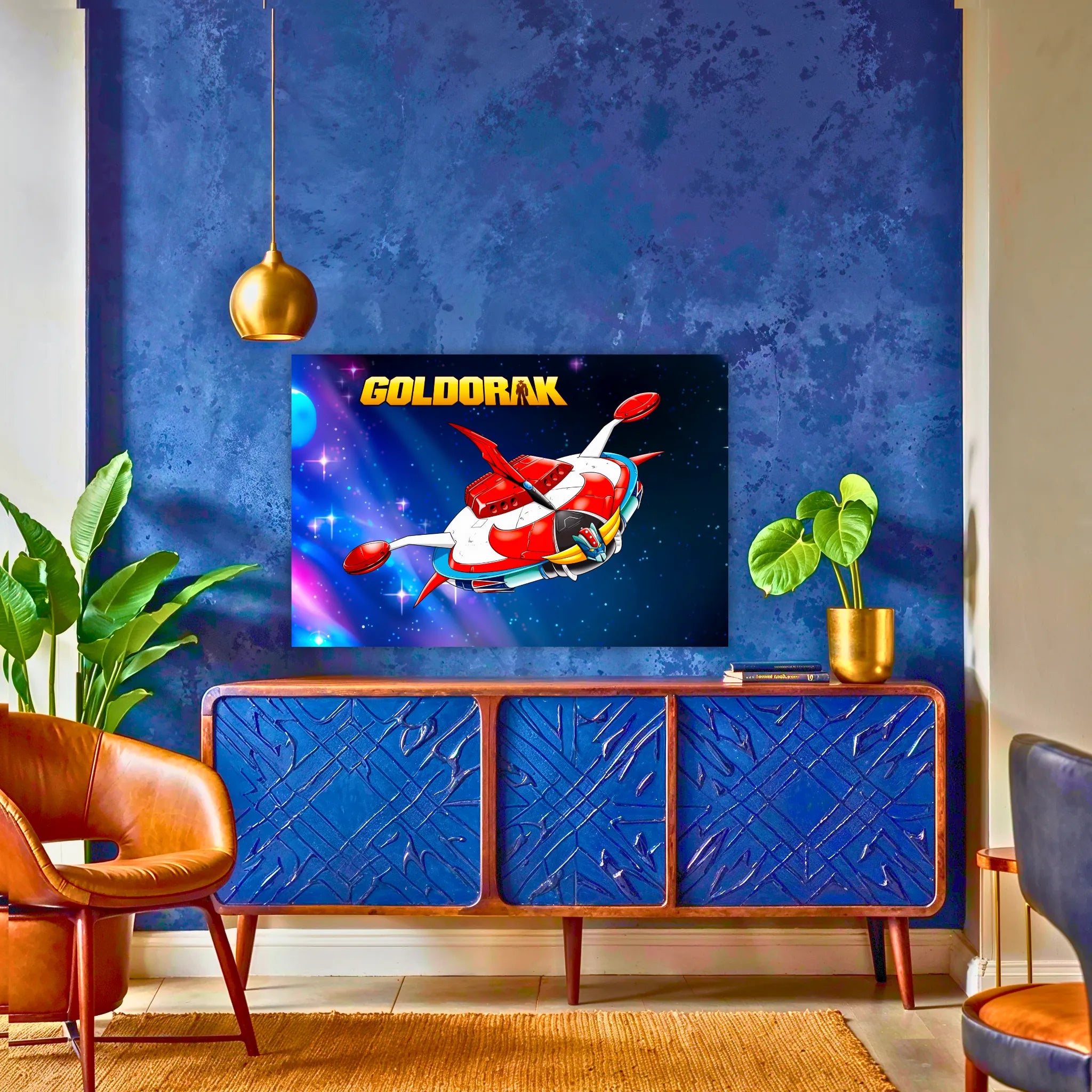 Tableaux-vaisseau-goldorak-paysage-au-du-buffet | DreamWay