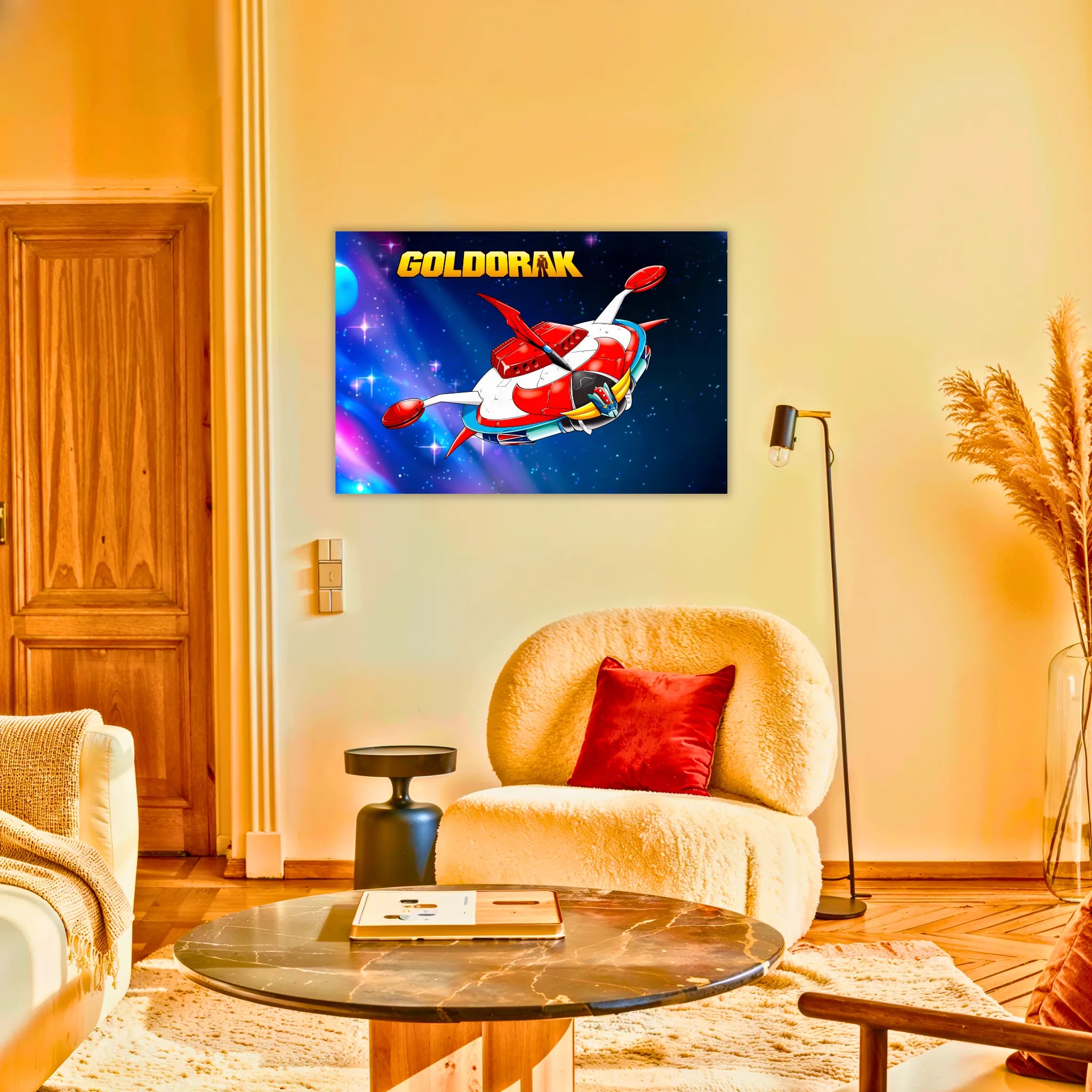 Tableaux-vaisseau-goldorak-paysage-au-salon | DreamWay