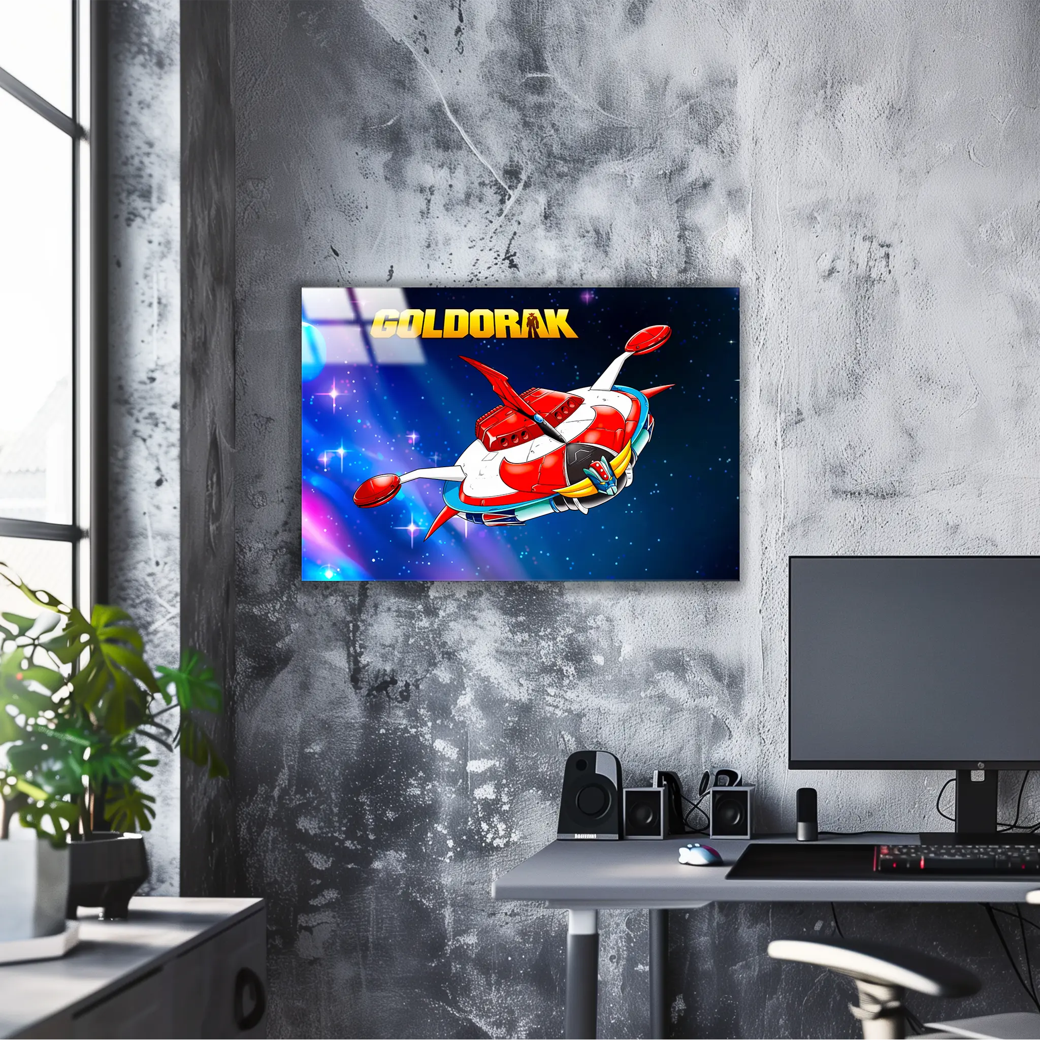 Tableaux Vaisseau Goldorak Paysage