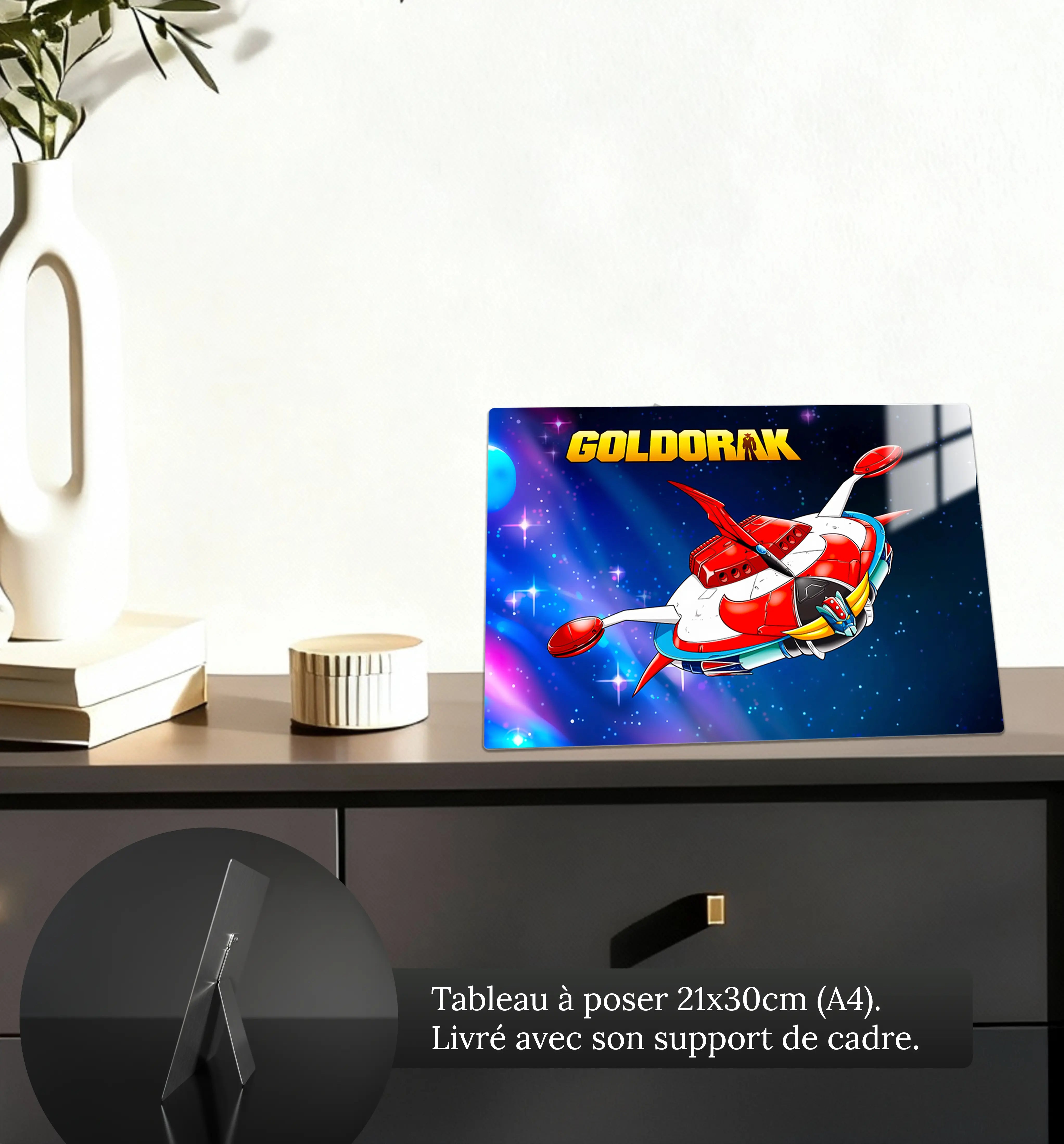 Tableaux-vaisseau-goldorak-paysage-petit-format-a-poser-sur-meuble | DreamWay