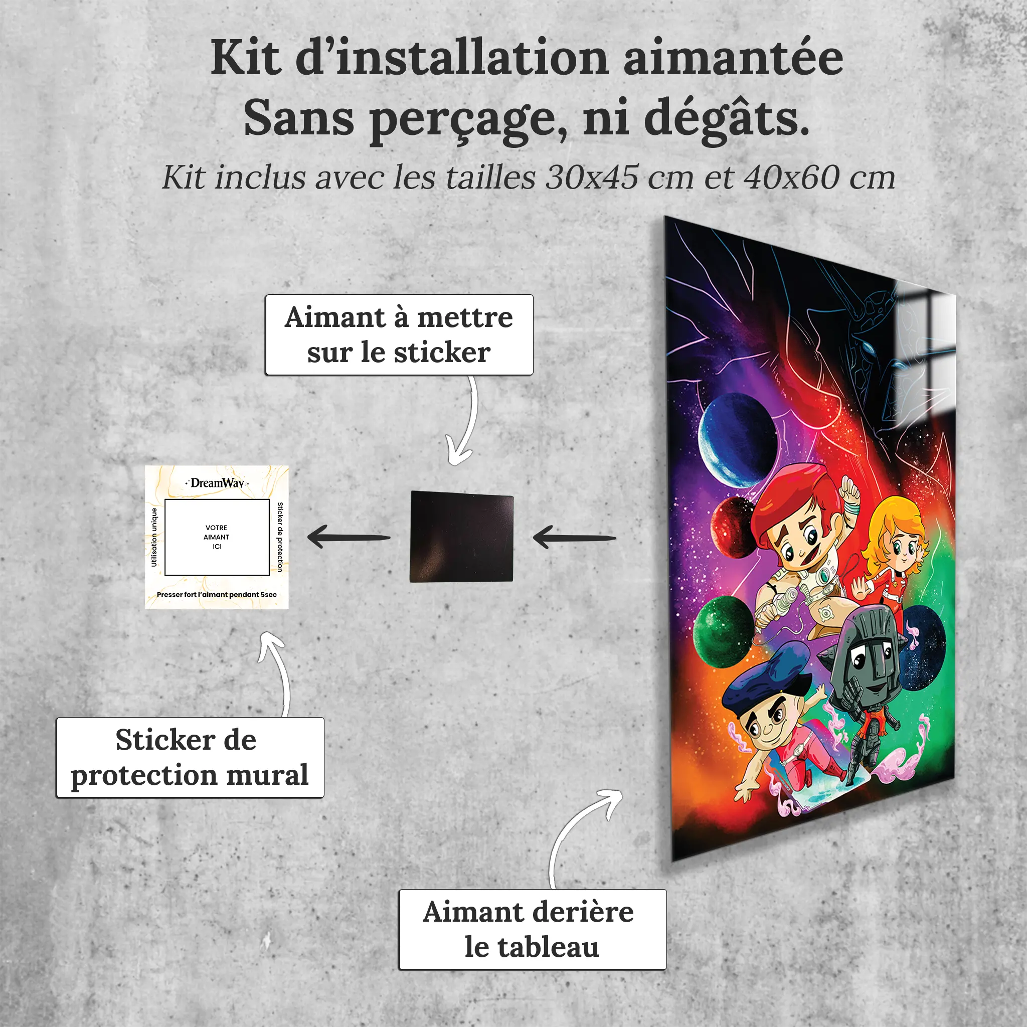 capitaine-flam-tableau-matama-1-avec-installation-aimantee | DreamWay