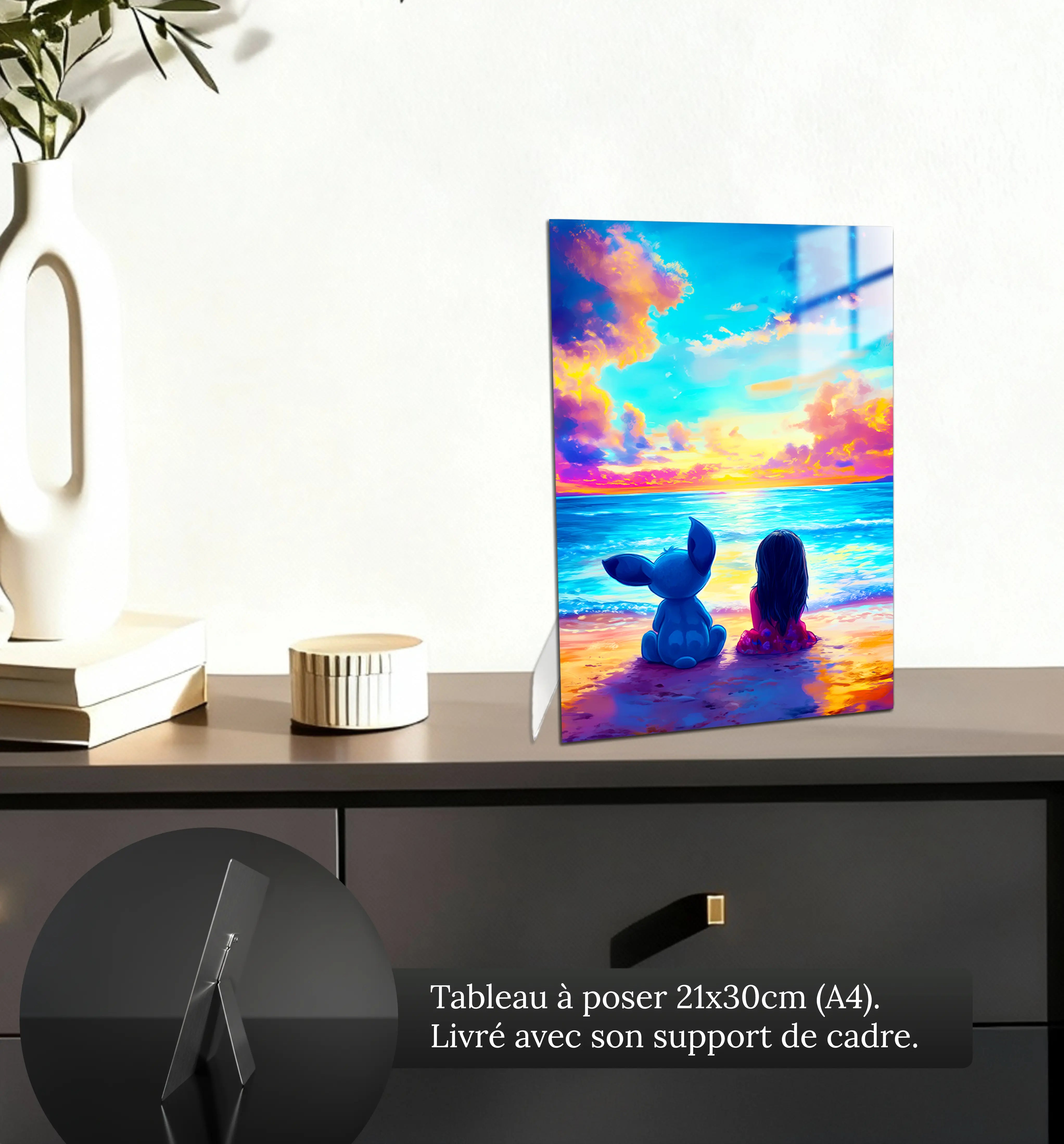 disney-lilo-et-stitch-plage-petit-format-a-poser-sur-meuble | DreamWay