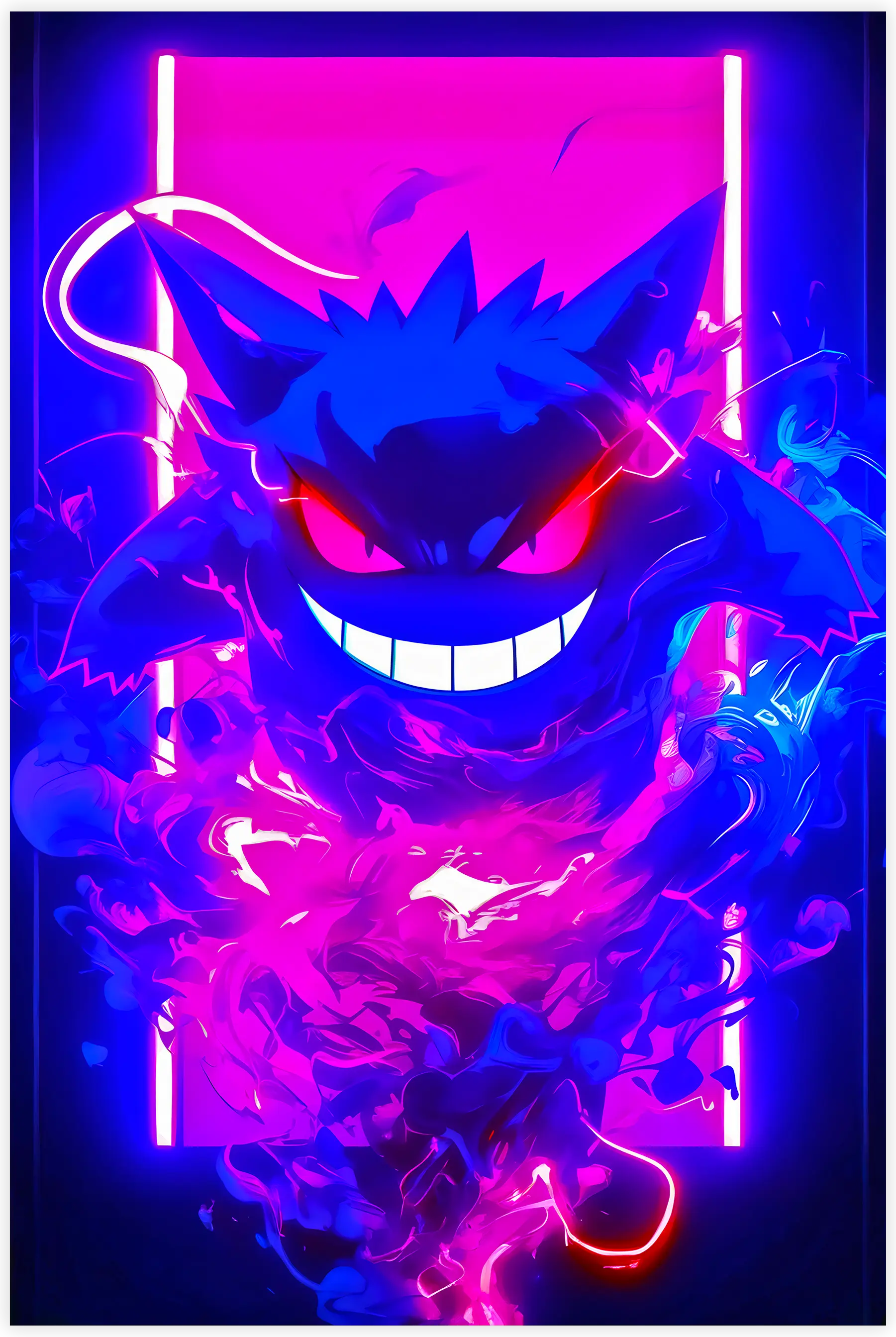 Tableau Pokémon Ectoplasma Néon