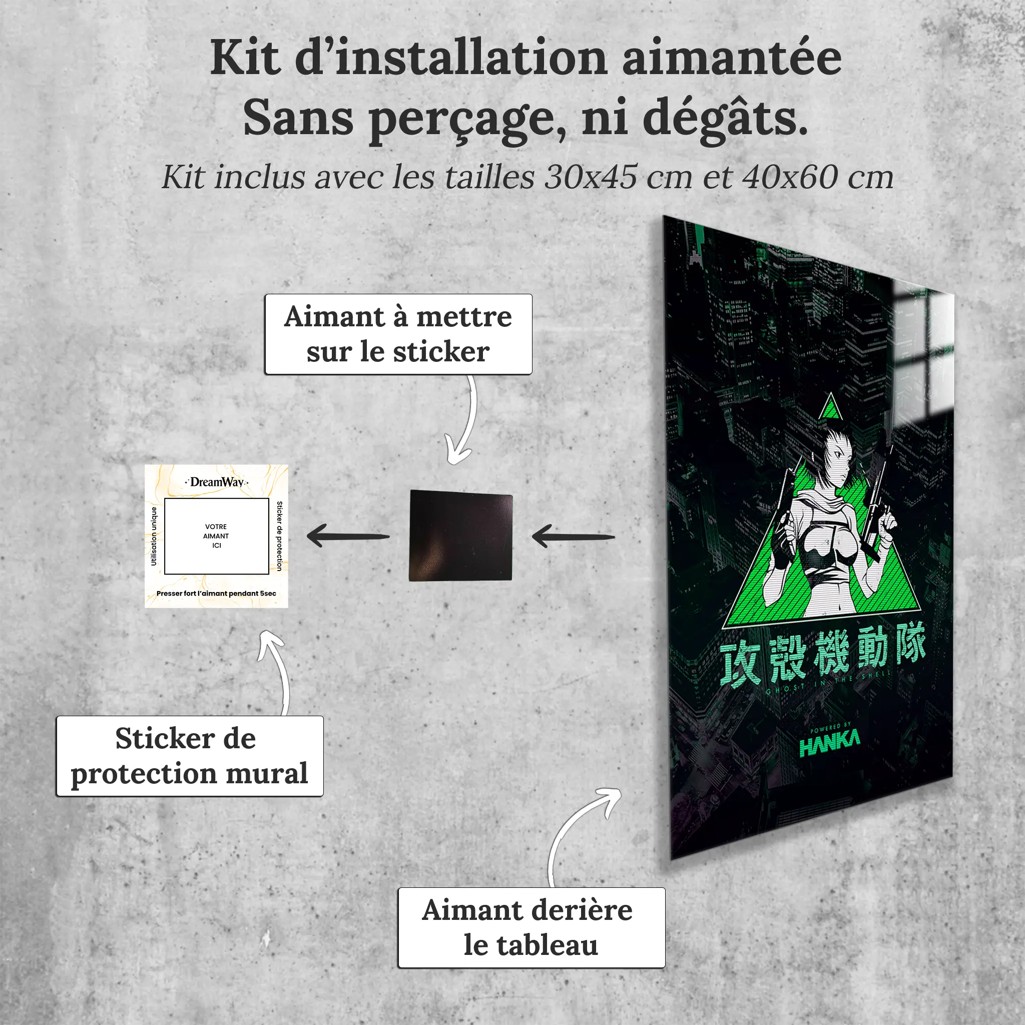 tableau-GITS-green-avec-installation-aimantee | DreamWay