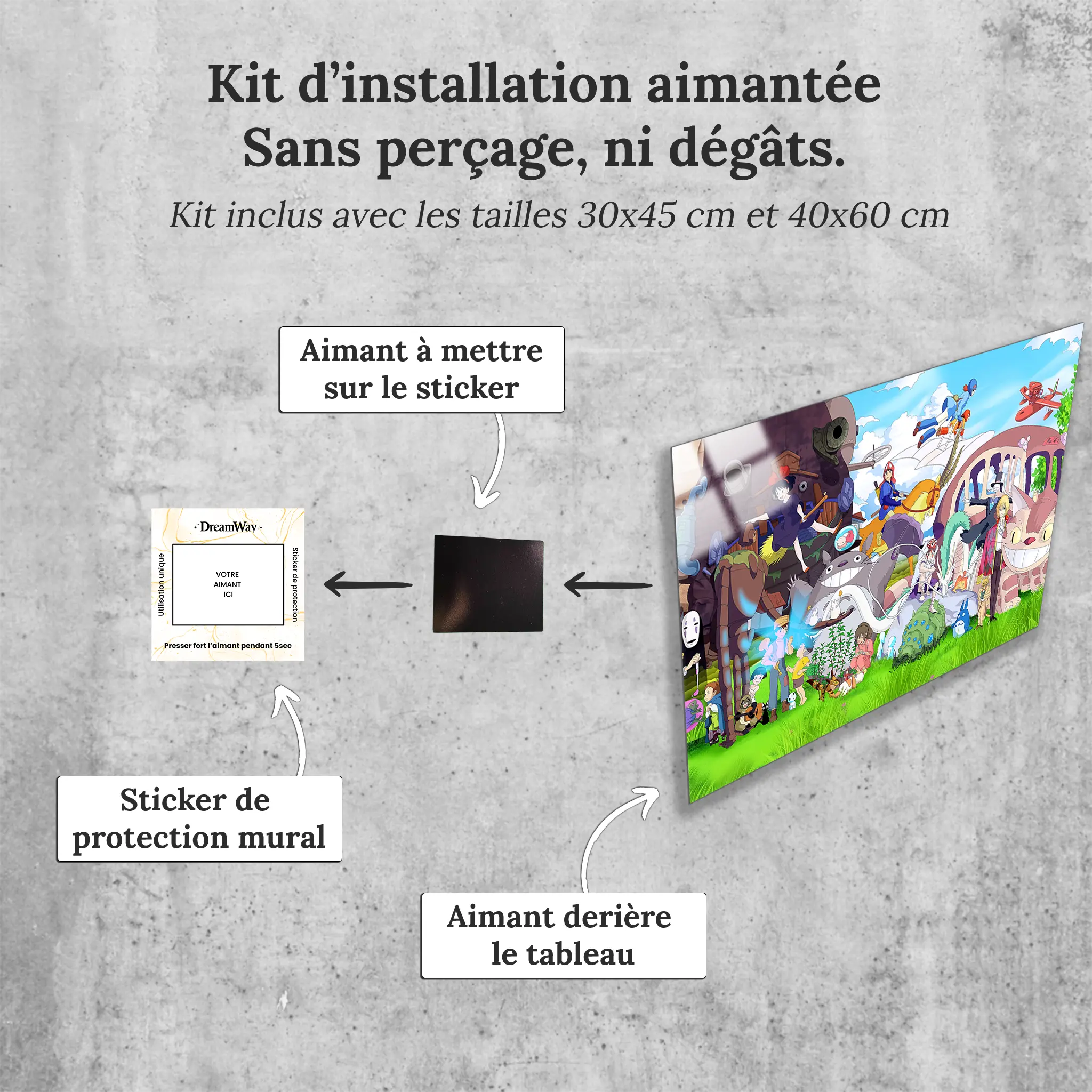 tableau-Ghibli-paysage-avec-installation-aimantee | DreamWay