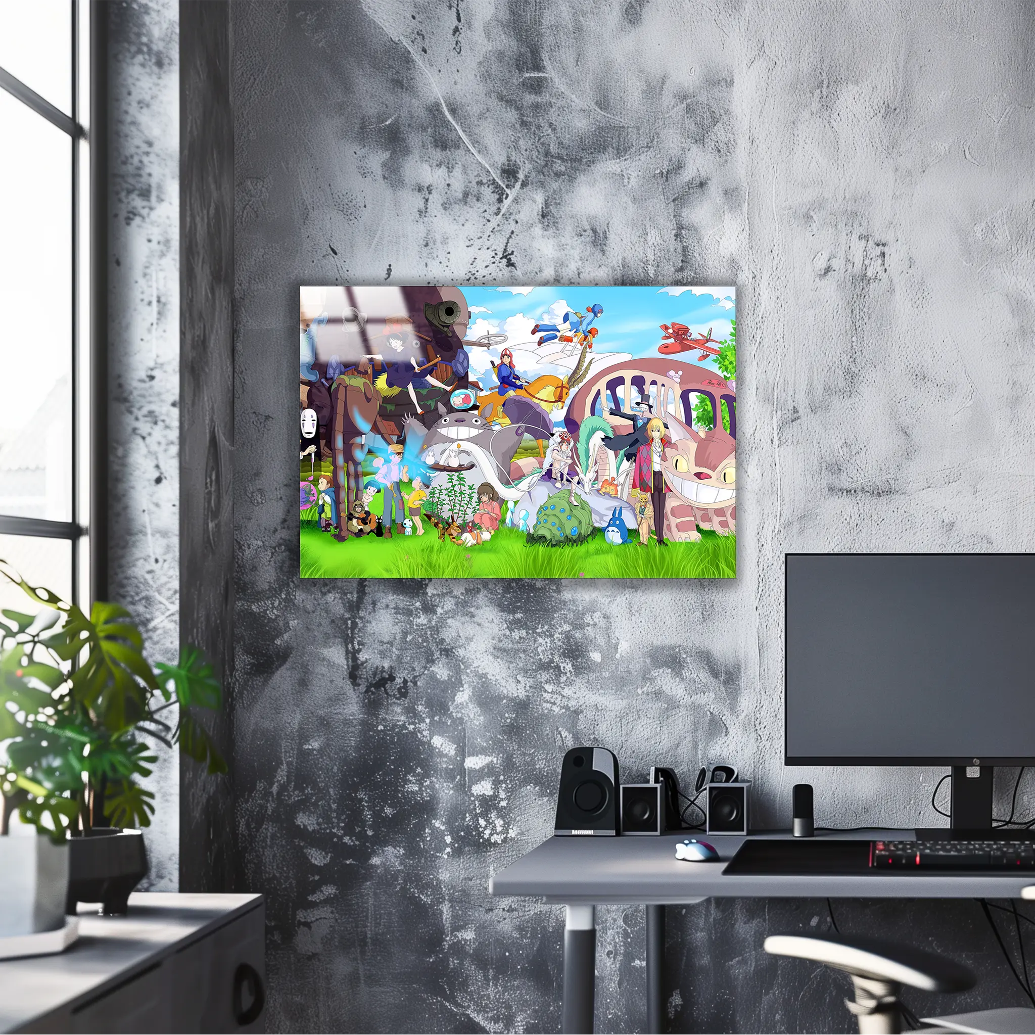 Tableau Ghibli Paysage