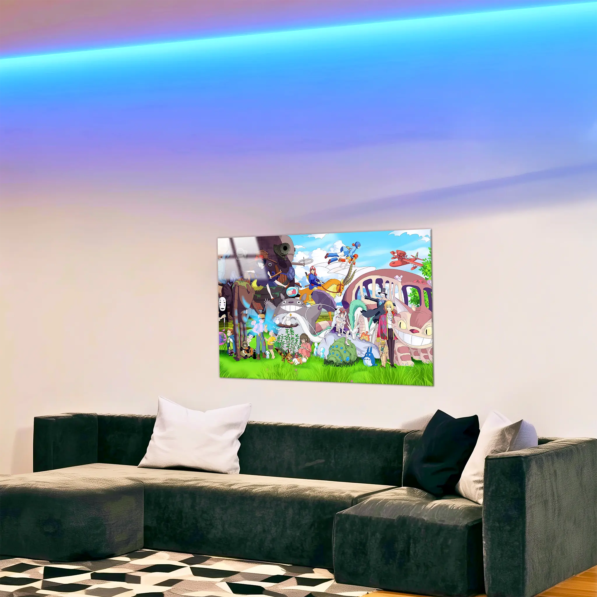 tableau-Ghibli-paysage-dans-le-salon | DreamWay