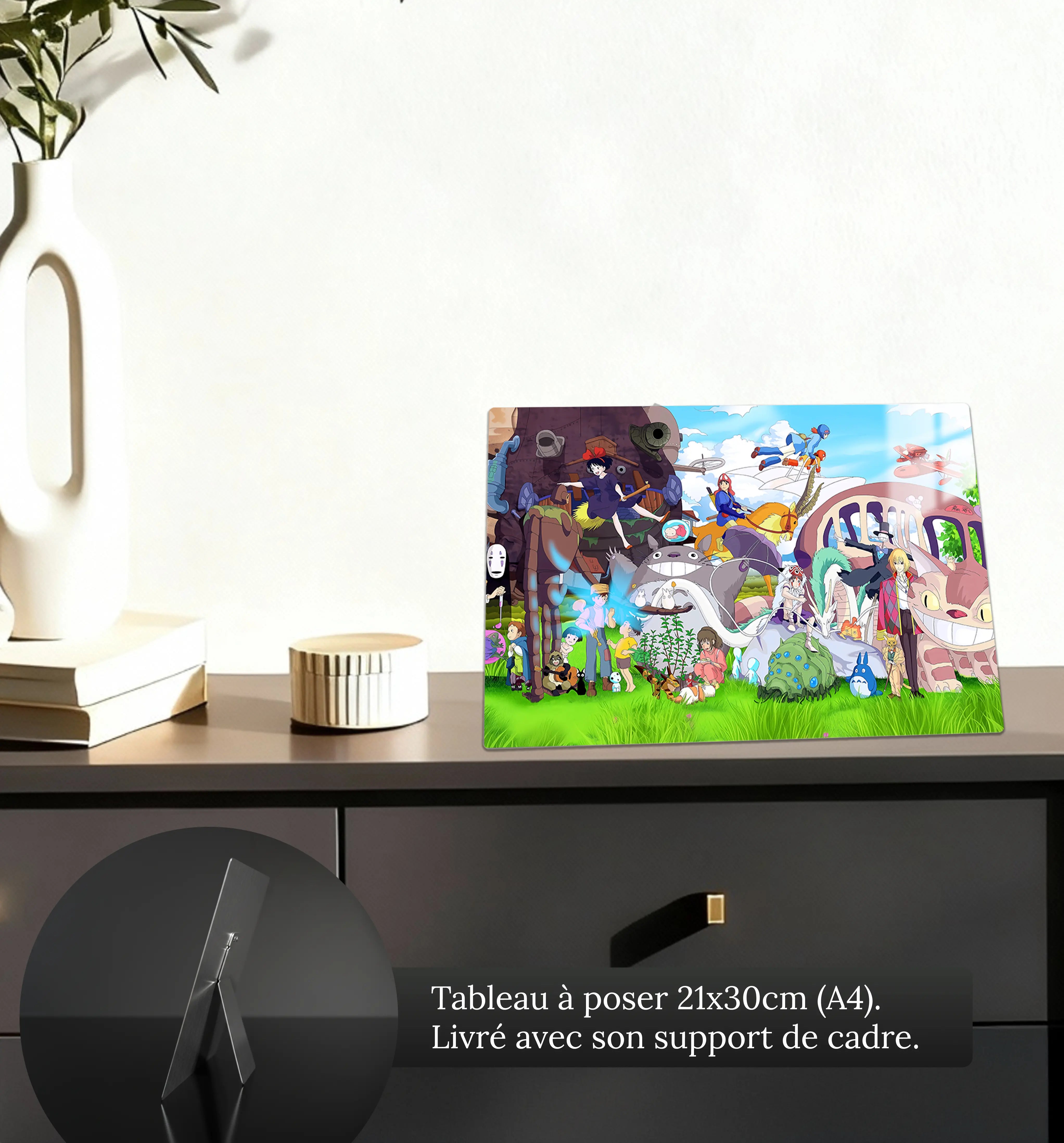 tableau-Ghibli-paysage-petit-format-a-poser-sur-meuble | DreamWay