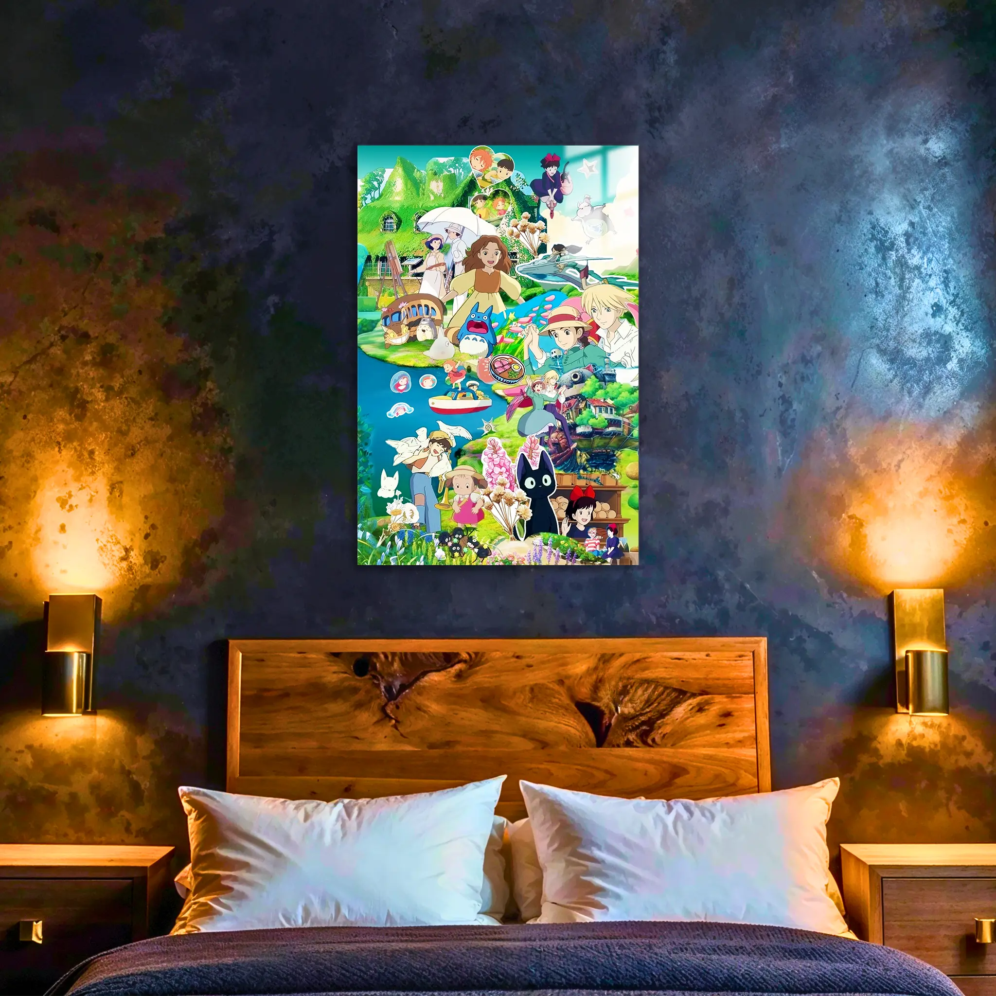 tableau-Ghibli-tous-les-heros-dans-la-chambre | DreamWay