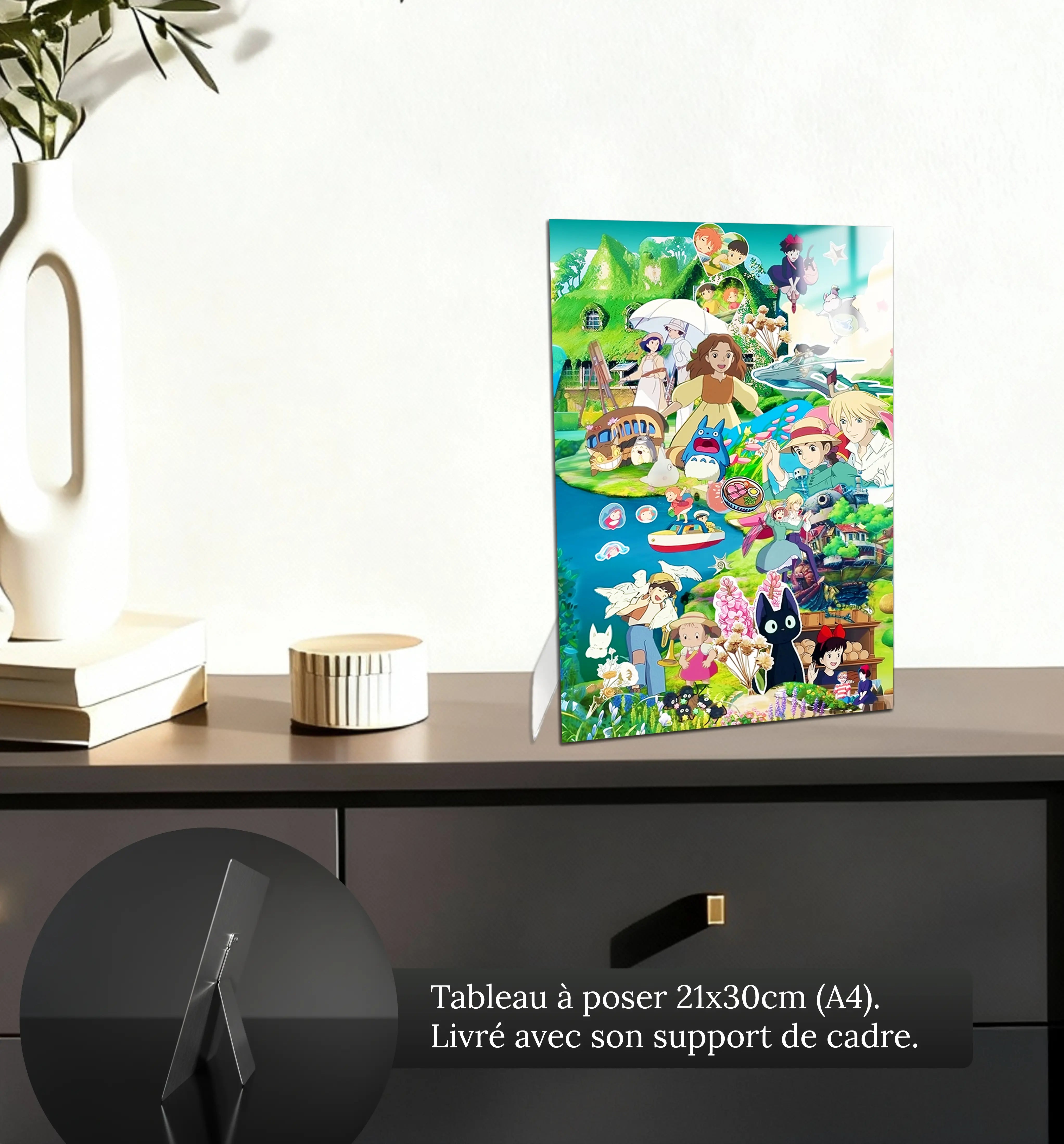 tableau-Ghibli-tous-les-heros-petit-format-a-poser-sur-meuble | DreamWay
