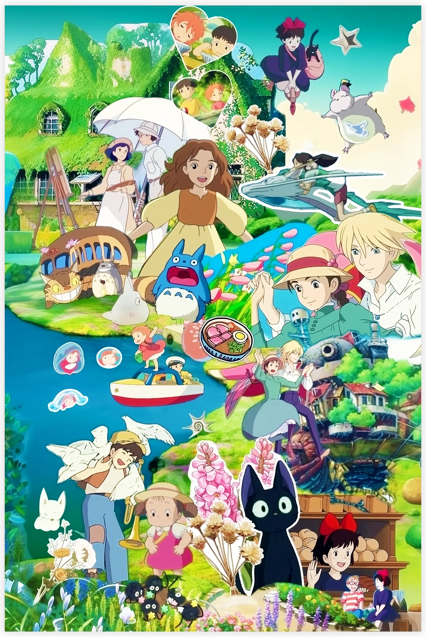 Tableau Ghibli Tous Les Héros