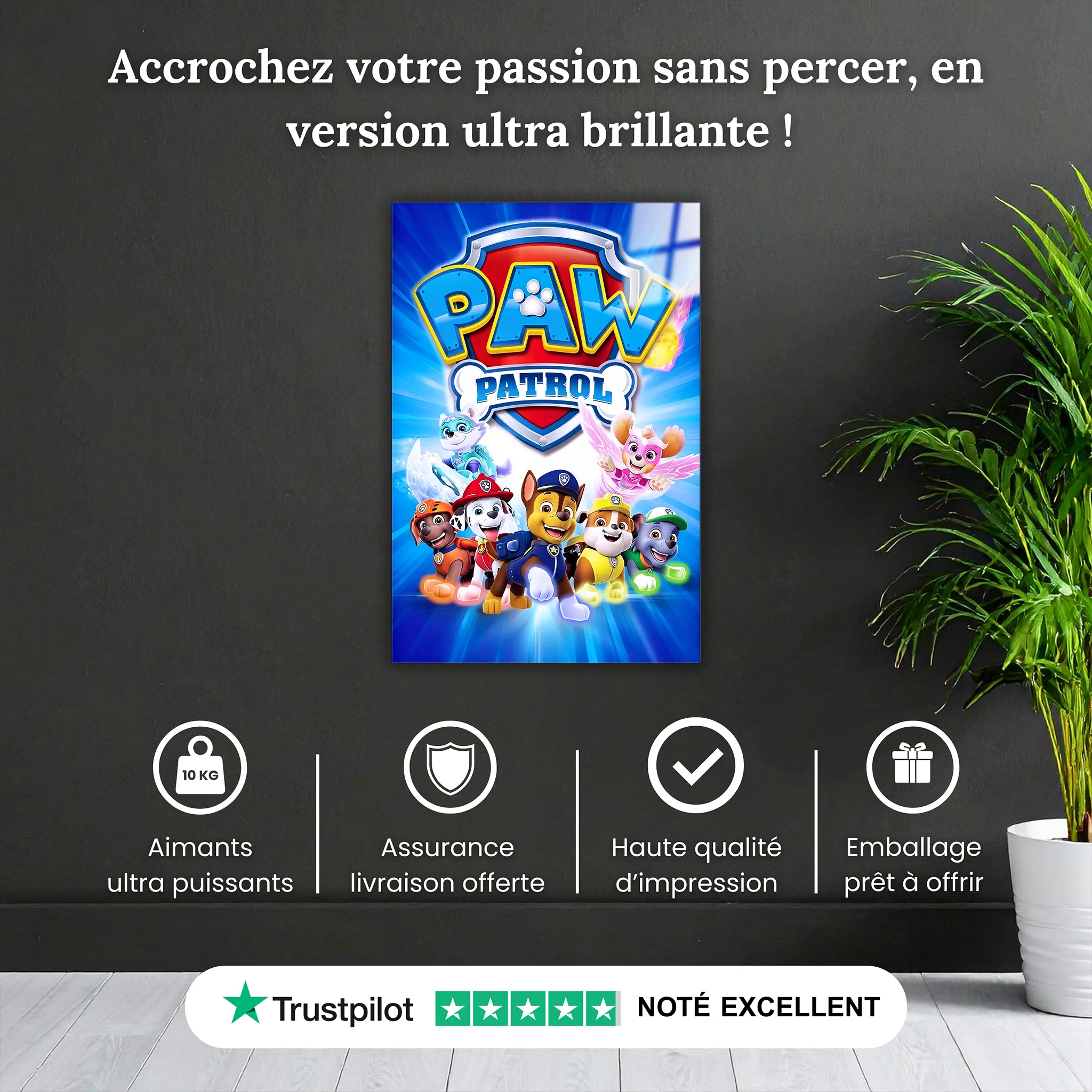 Tableau PAW Patrol Les Super Héros