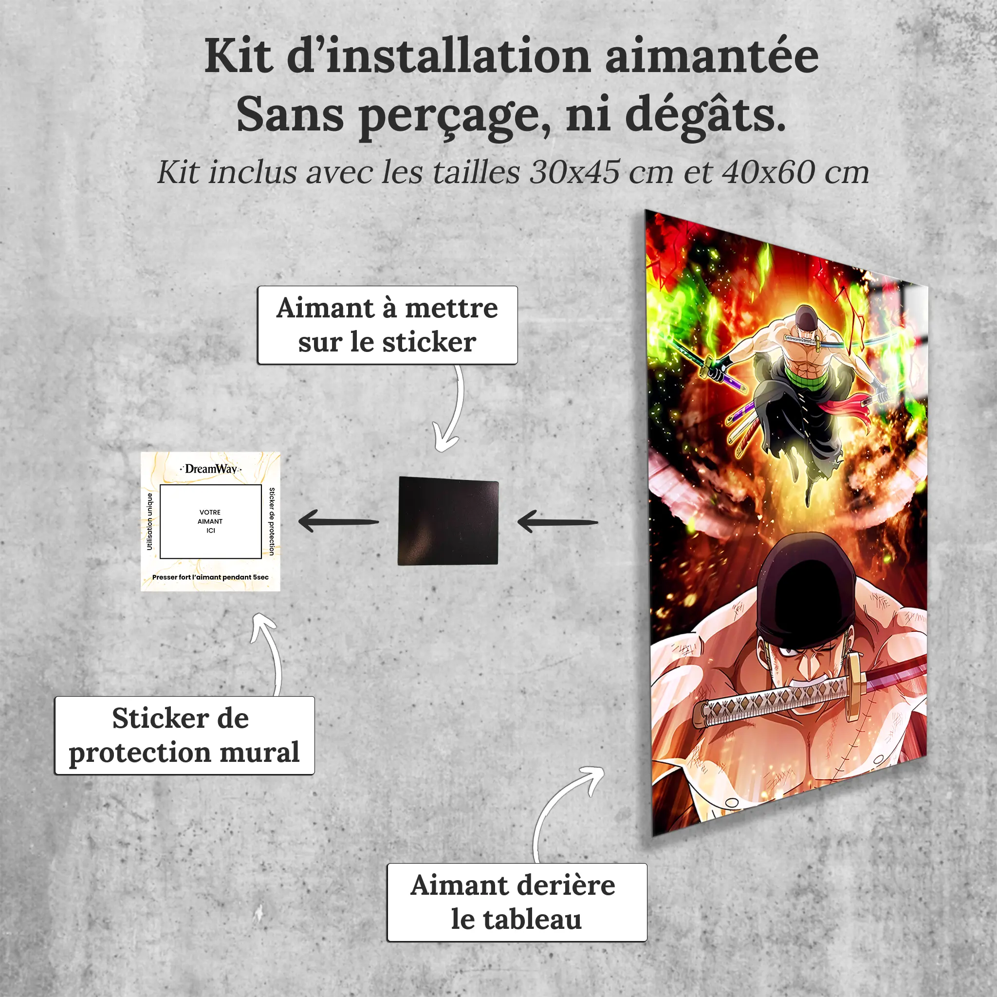 tableau-Zoro-attaque-avec-installation-aimantee | DreamWay