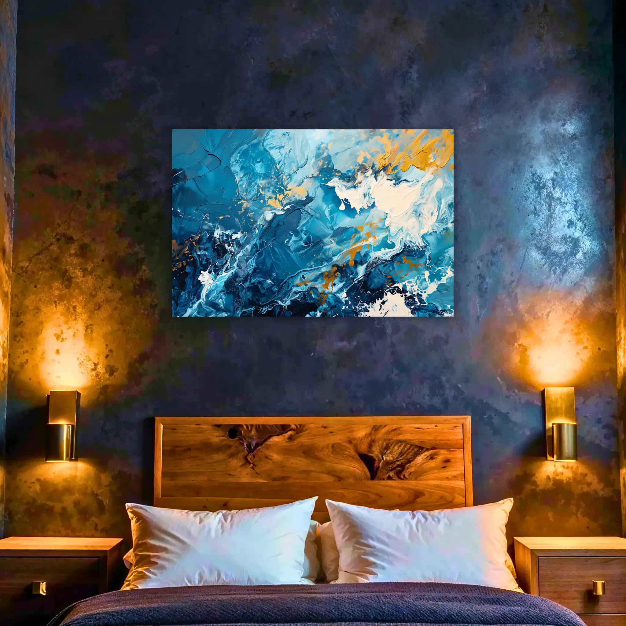 tableau-abstrait-bleu-et-blanc | DreamWay