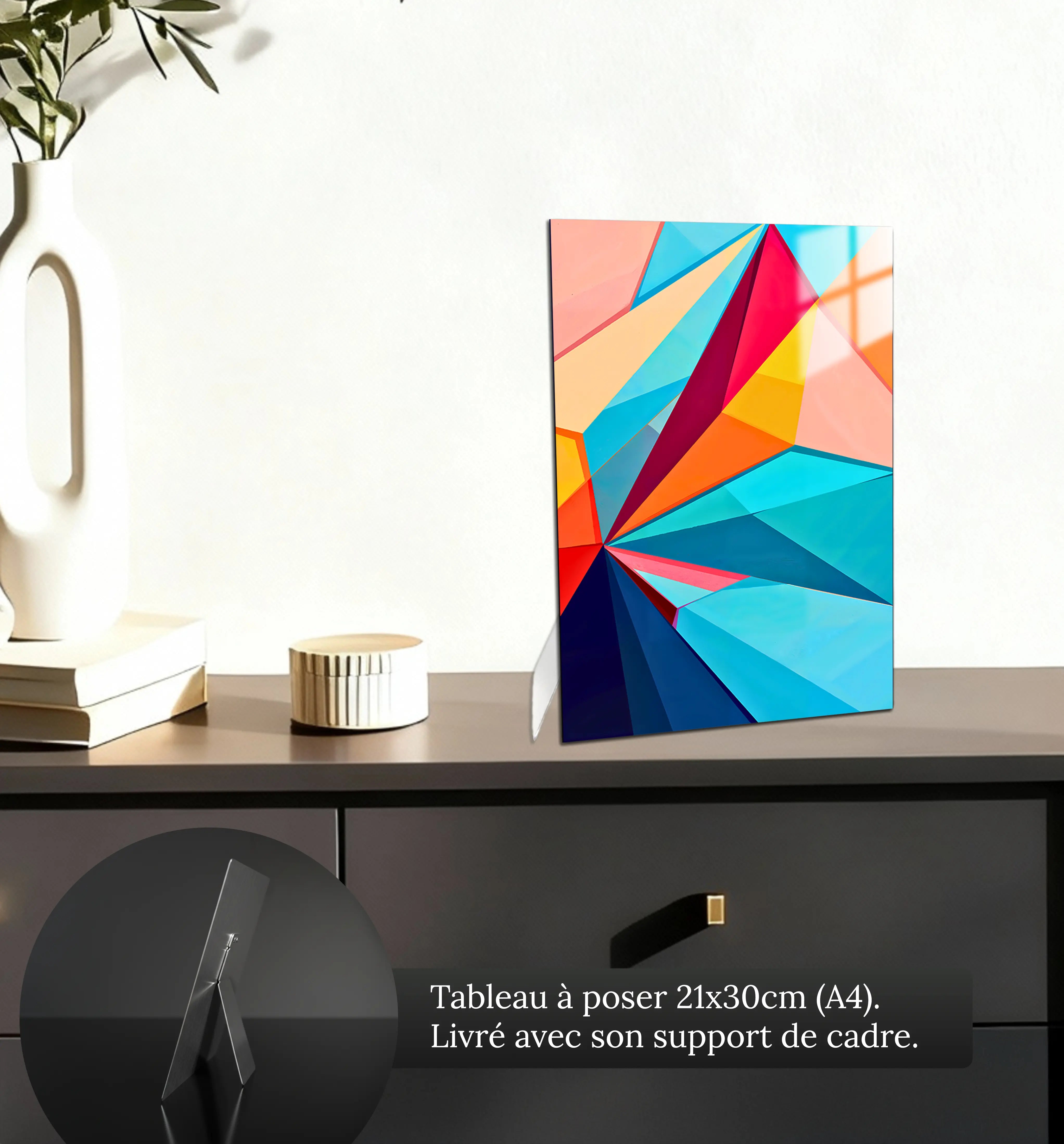 tableau-abstrait-design-petit-format-a-poser-sur-meuble | DreamWay