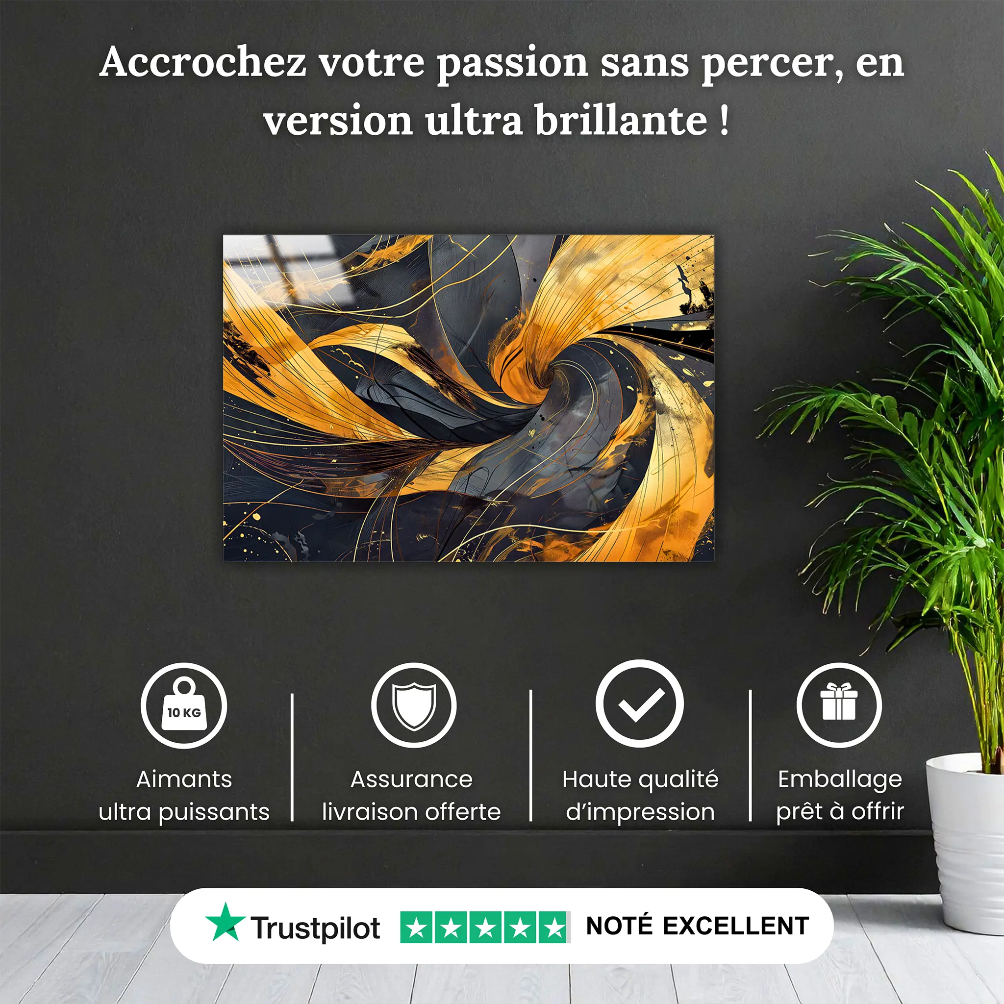 tableau-abstrait-noir-et-dore-pourquoi-acheter | DreamWay