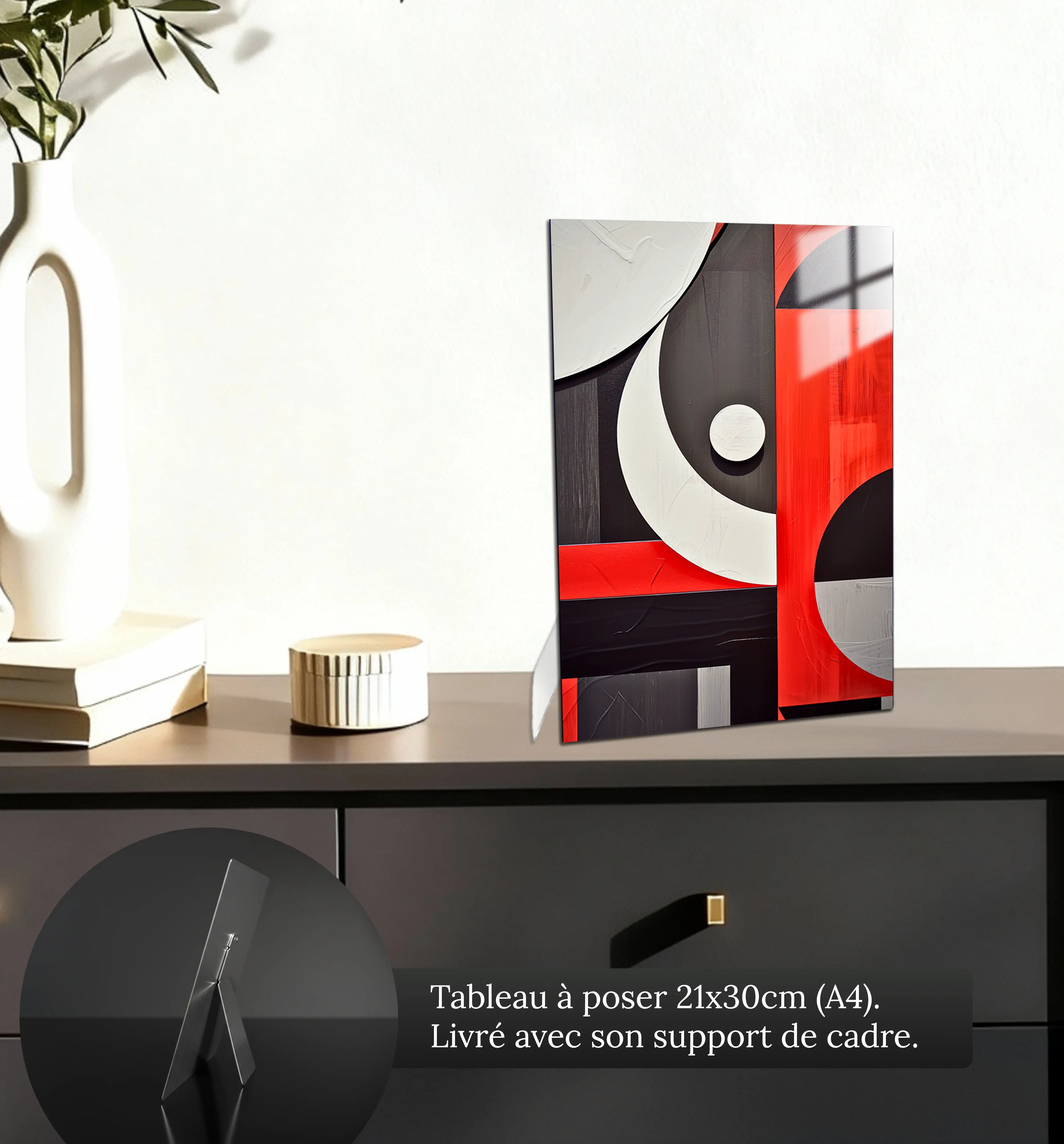 tableau-abstrait-rouge-noir-gris-blanc-petit-format-a-poser-sur-meuble | DreamWay