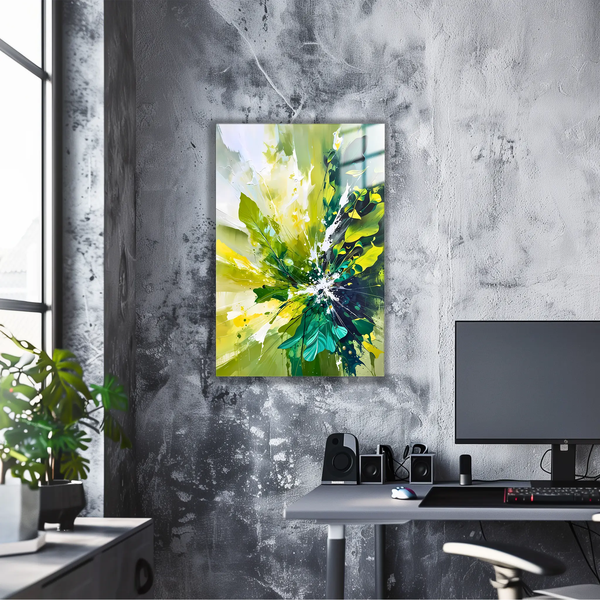 tableau-abstrait-vert | DreamWay