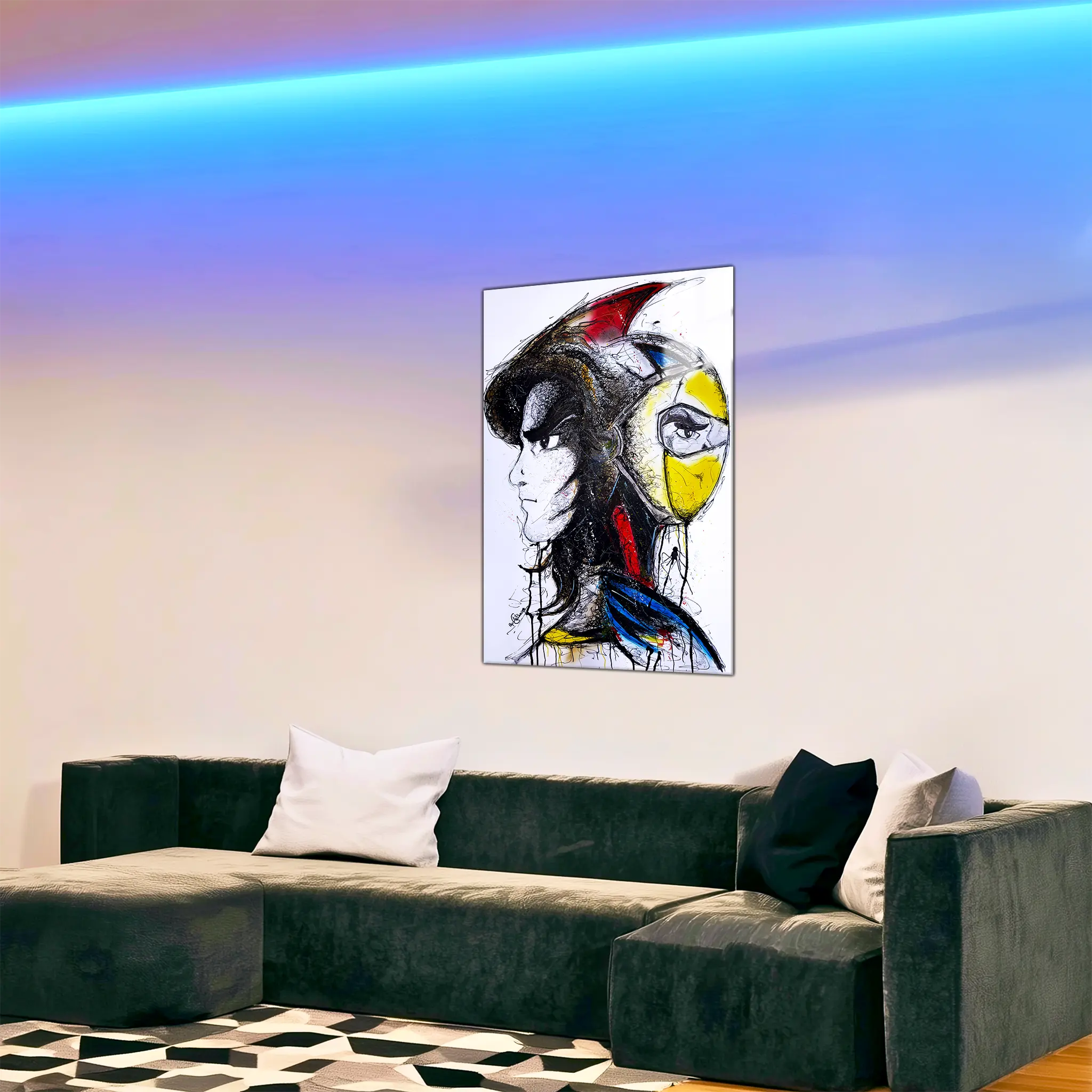 tableau-actarus-portrait-dans-le-salon | DreamWay