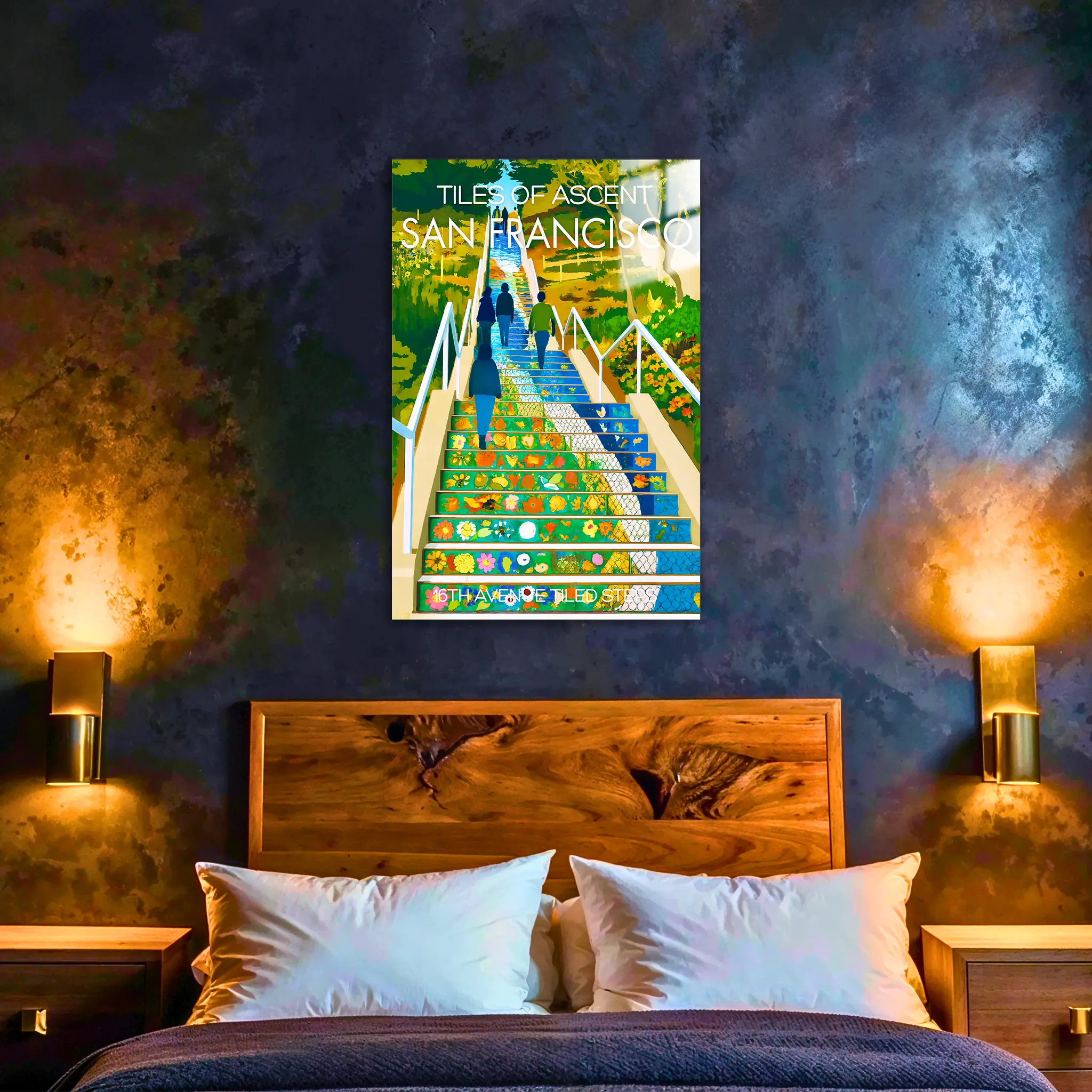 tableau-affiche-16-avenue-tiled-seps-san-francisco-dans-la-chambre | DreamWay