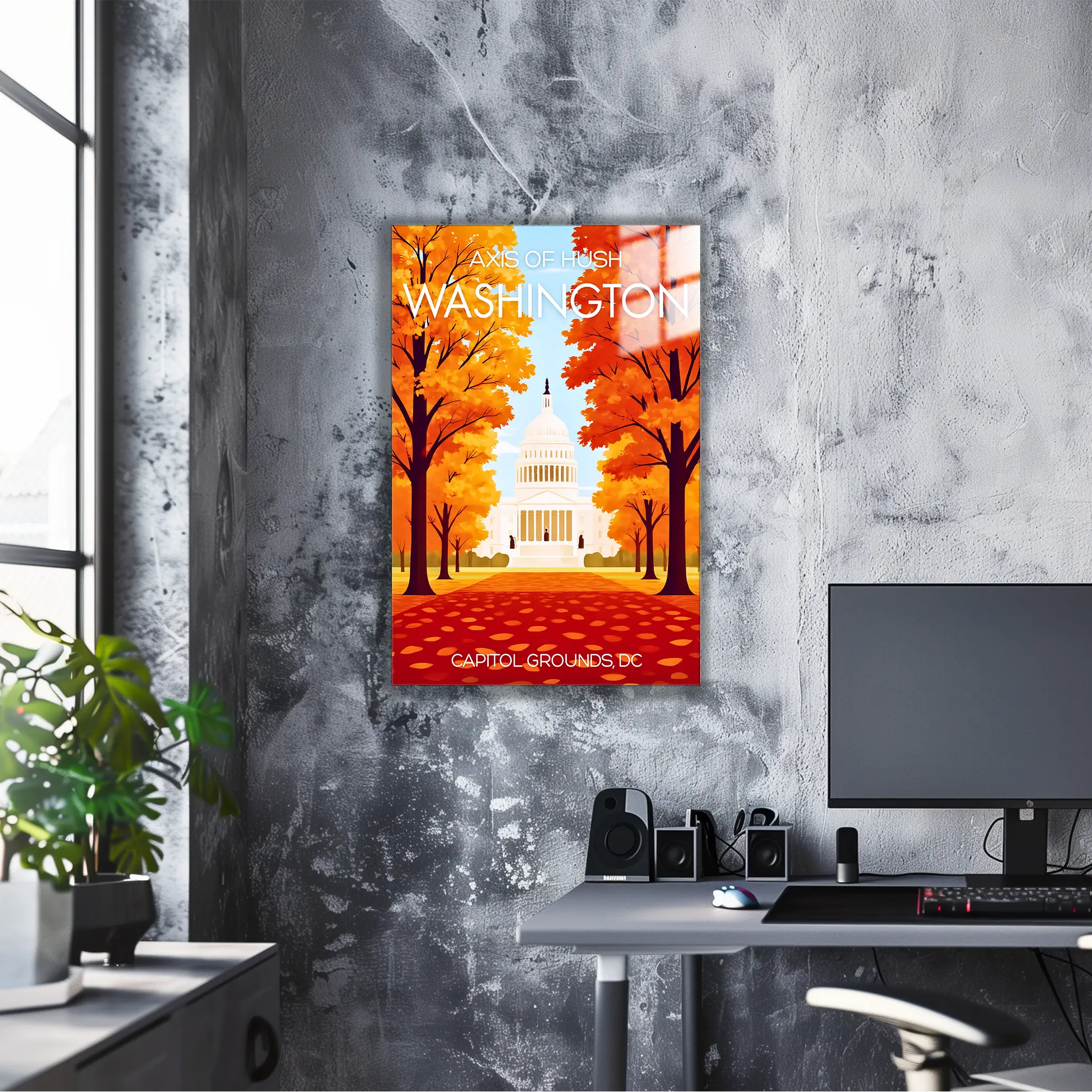 tableau-affiche-axis-of-hush-washington | DreamWay