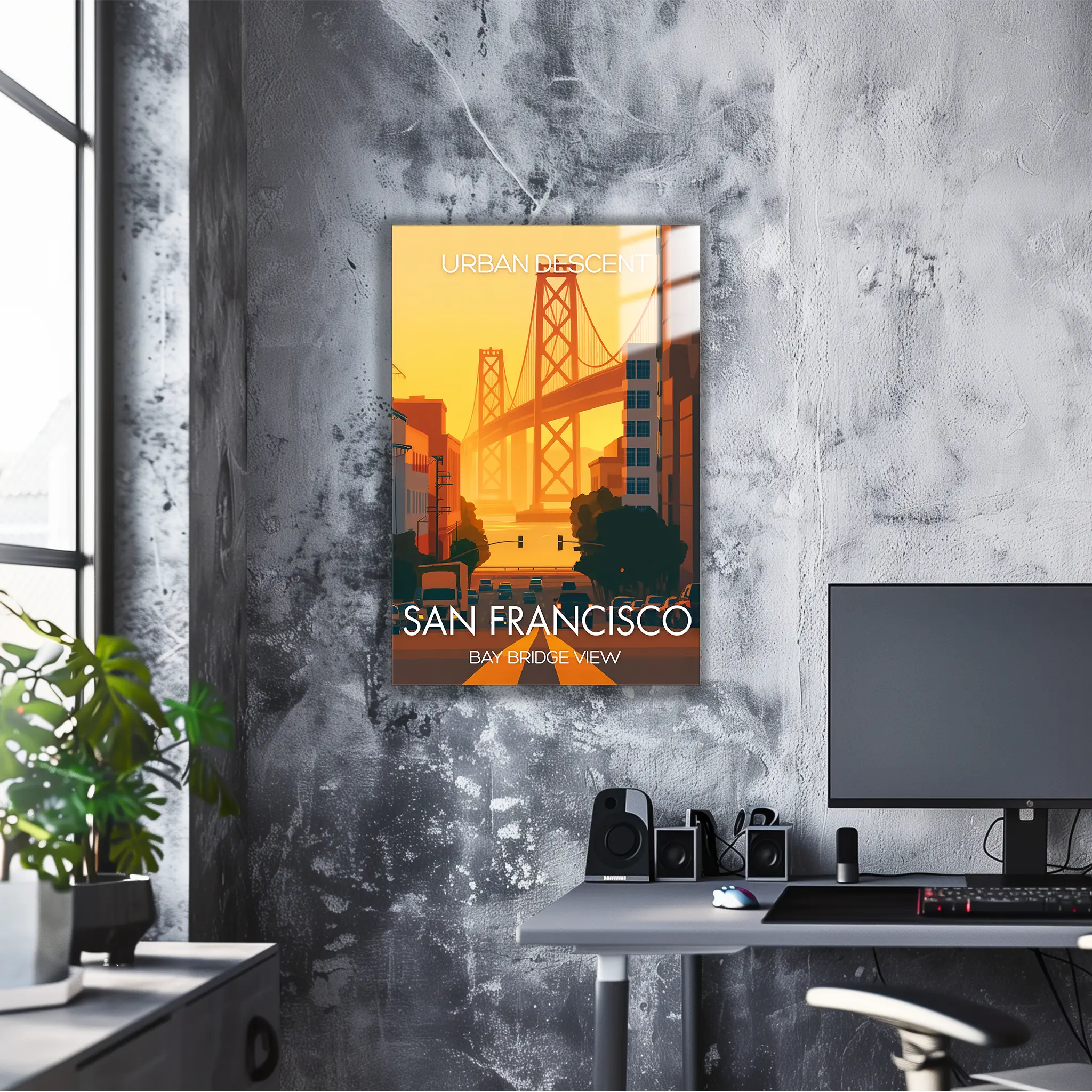 tableau-affiche-bay-bridge-view-san-francisco | DreamWay