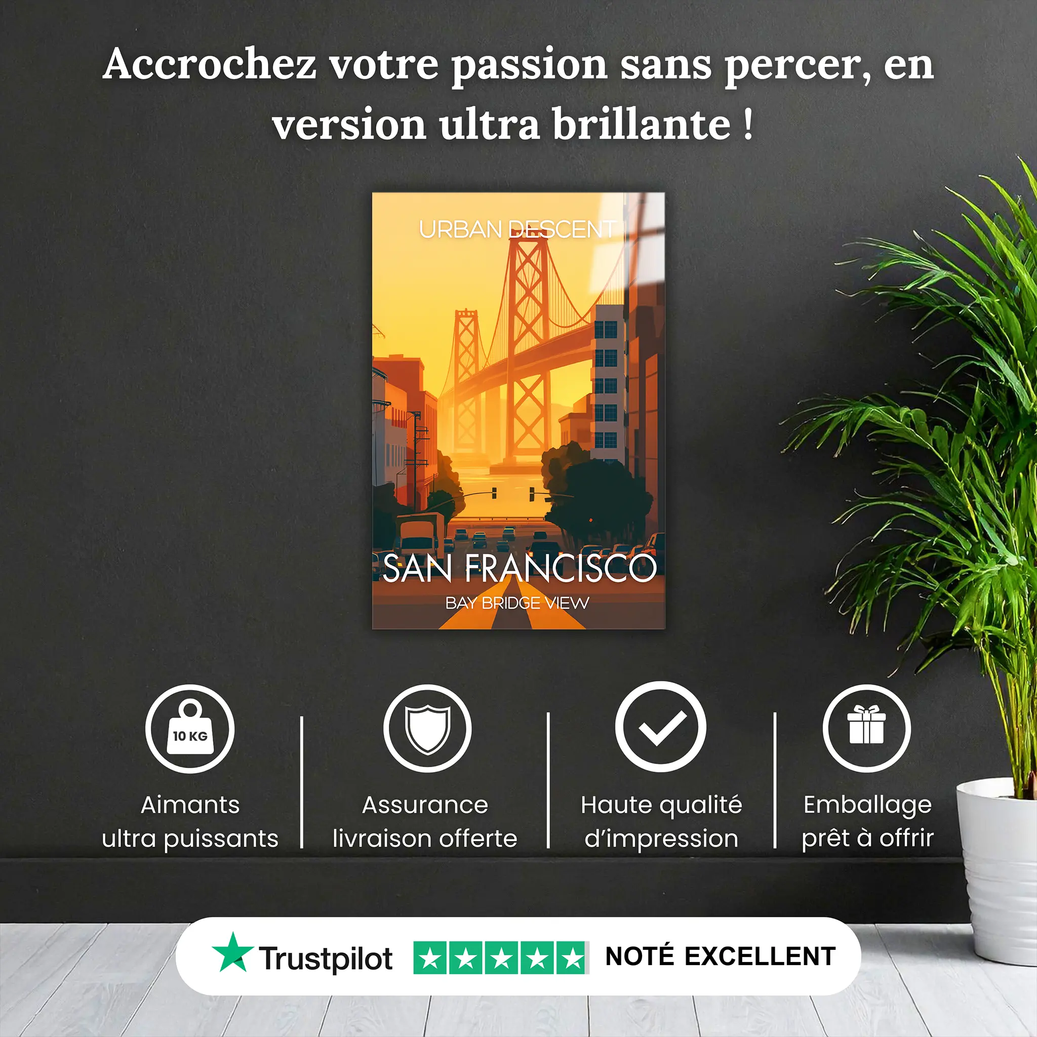 tableau-affiche-bay-bridge-view-san-francisco-pourquoi-acheter | DreamWay