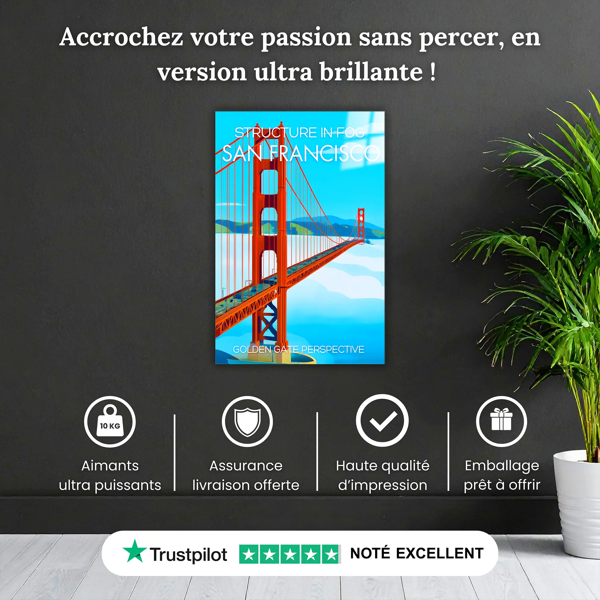 tableau-affiche-bridge-in-the-mist-san-francisco-pourquoi-acheter | DreamWay