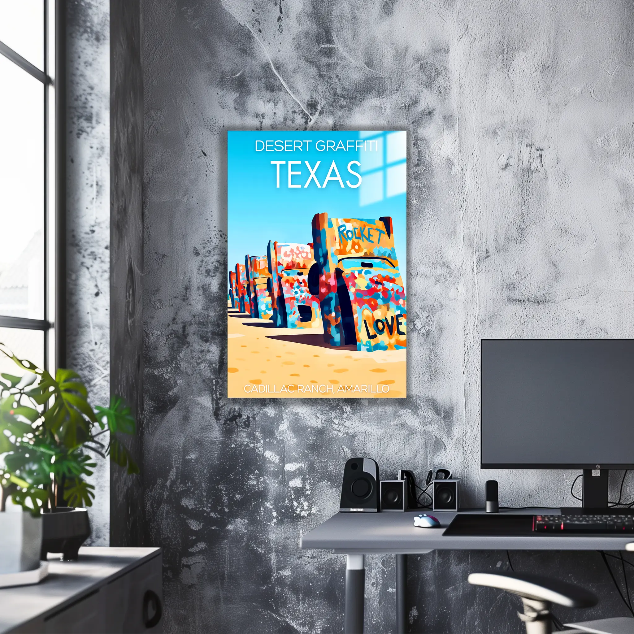 tableau-affiche-cadillac-ranch-amarillo | DreamWay